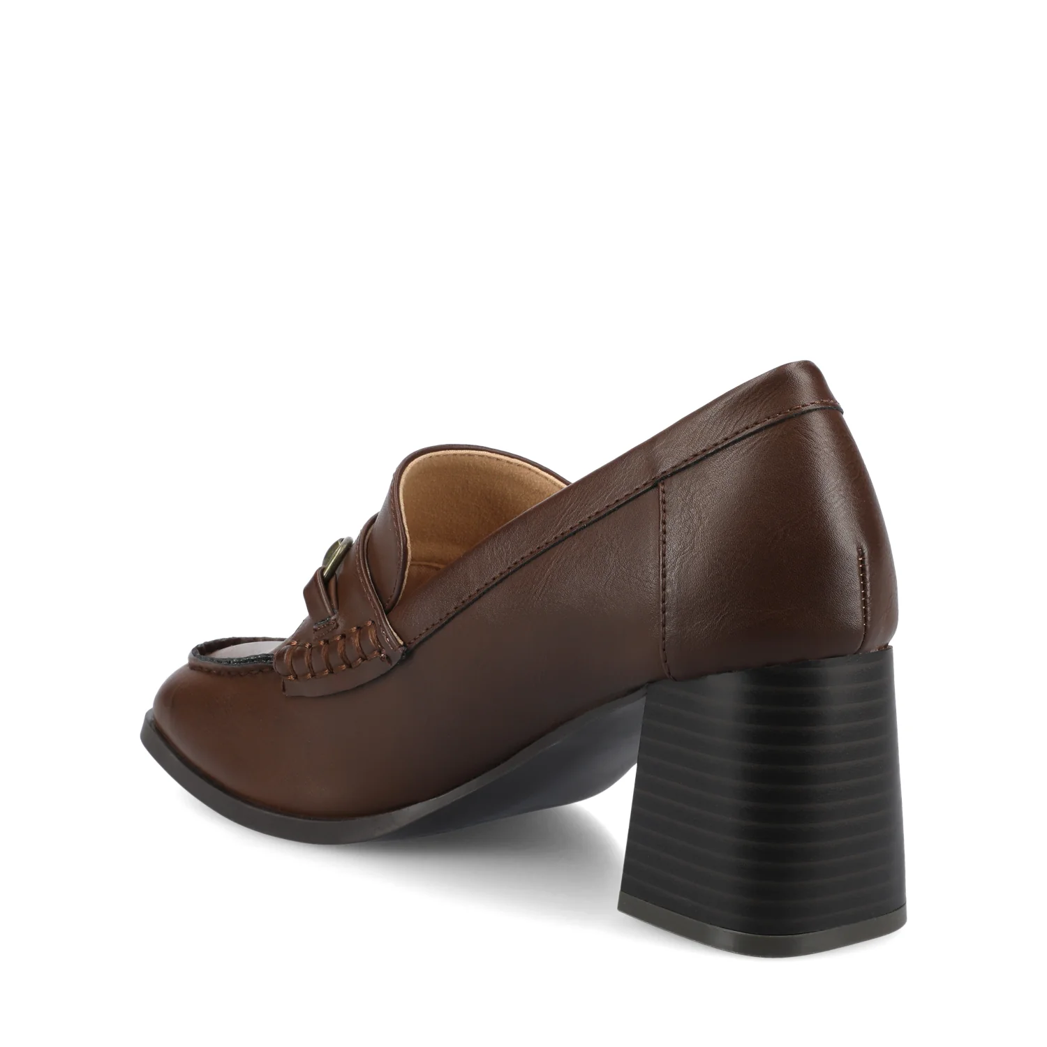 AISHA MOC TOE PUMPS - Chocolate - Image 3