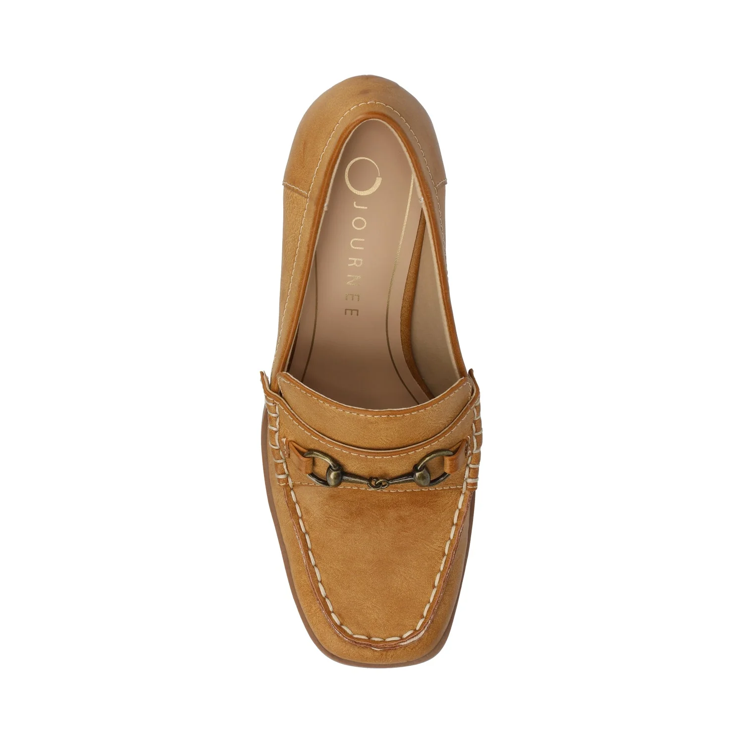 AISHA MOC TOE PUMPS - Tan - Image 4