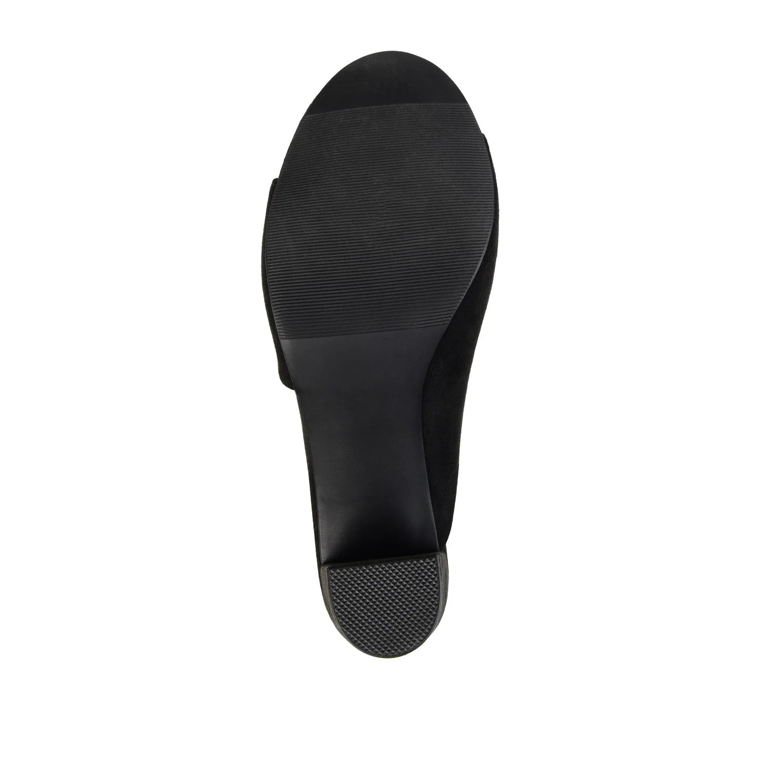 ALLEA BLOCK HEELS IN FAUX SUEDE - Black Faux Suede - Image 8