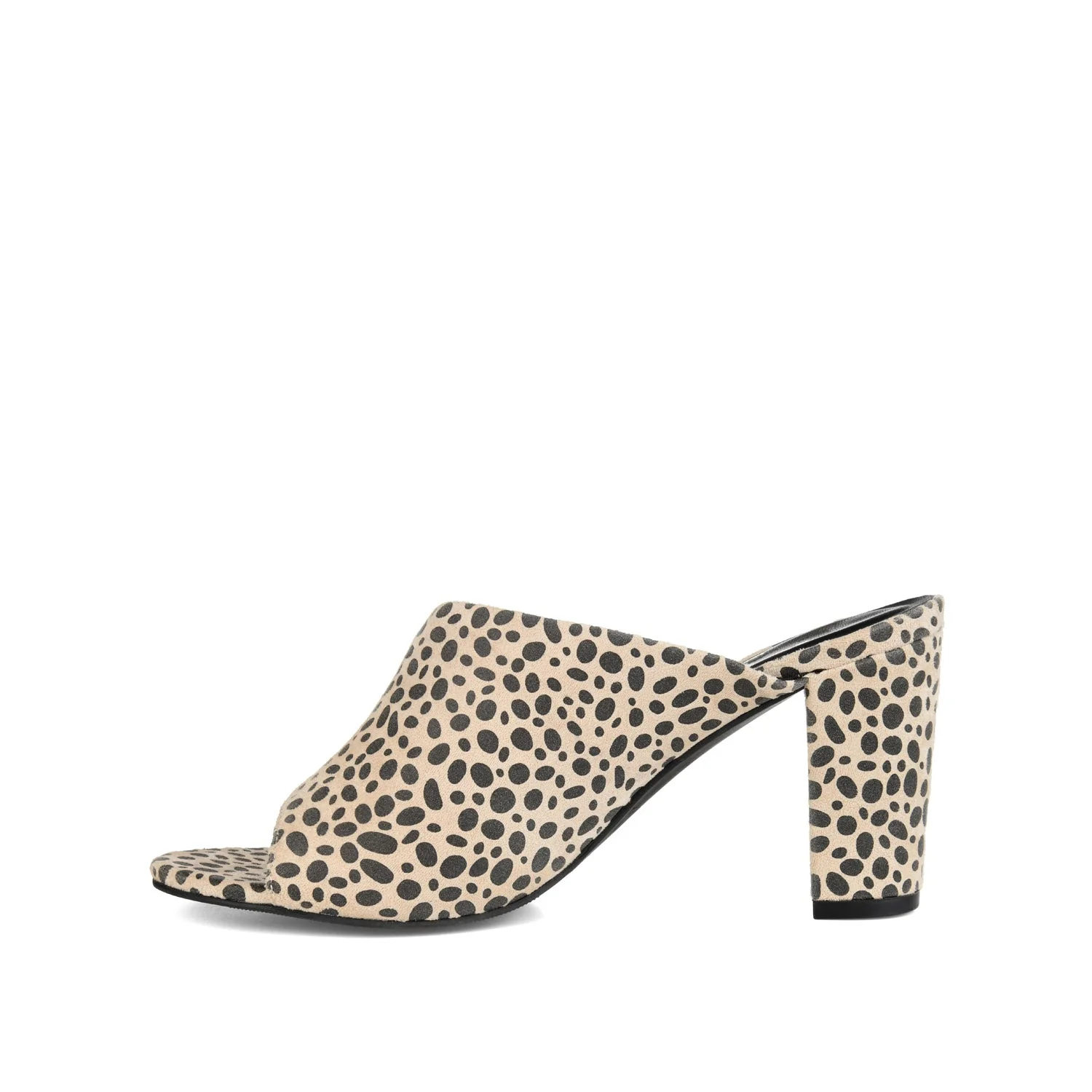 ALLEA BLOCK HEELS IN FAUX SUEDE - Cheetah Faux Suede 2 - Image 4