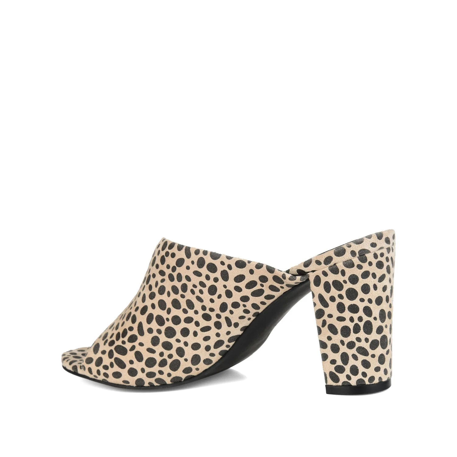 ALLEA BLOCK HEELS IN FAUX SUEDE - Cheetah Faux Suede 2 - Image 5