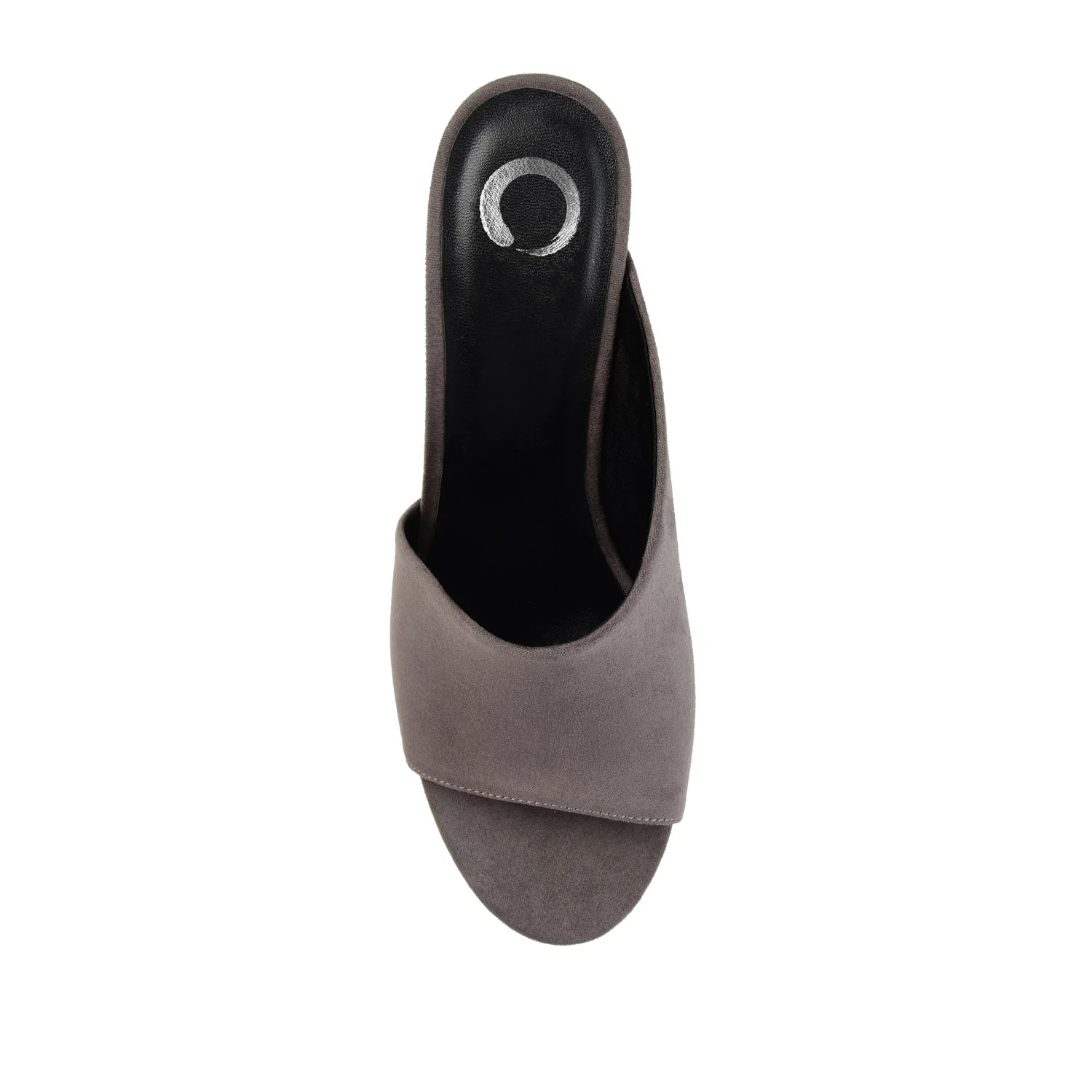 ALLEA BLOCK HEELS IN FAUX SUEDE - Grey Faux Suede - Image 6