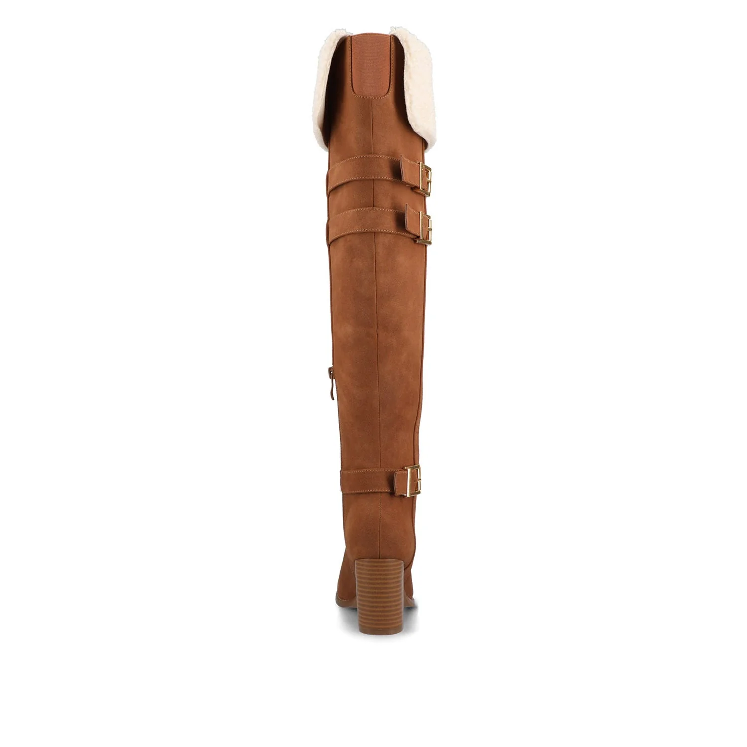 ALYZA OVER THE KNEE BOOTS - Chestnut - Image 6
