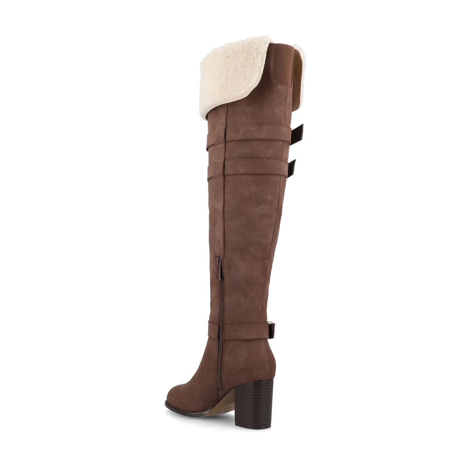 ALYZA OVER THE KNEE BOOTS - Chocolate - Image 3