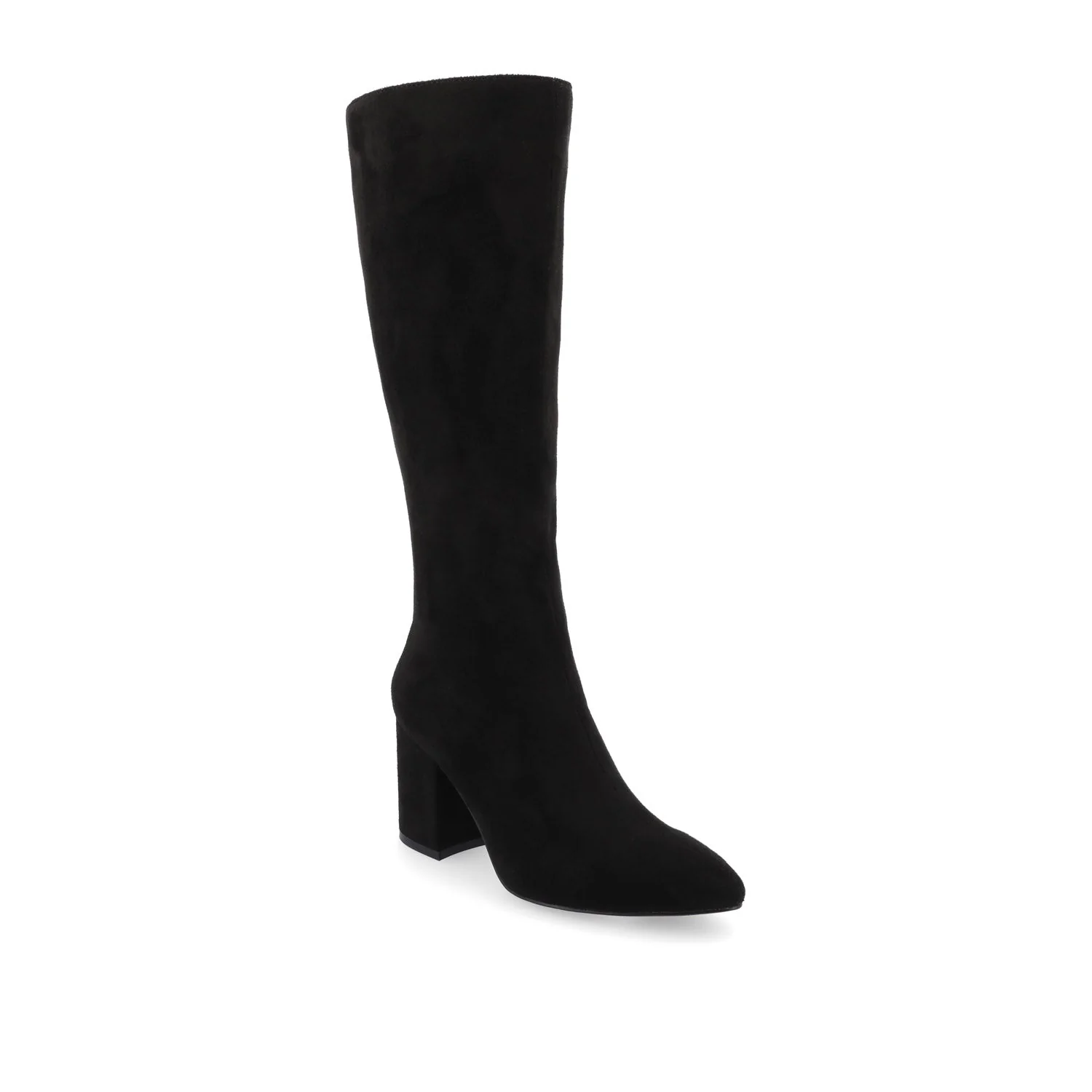 AMEYLIA KNEE-HIGH BOOTS - Black Faux Suede - Image 2