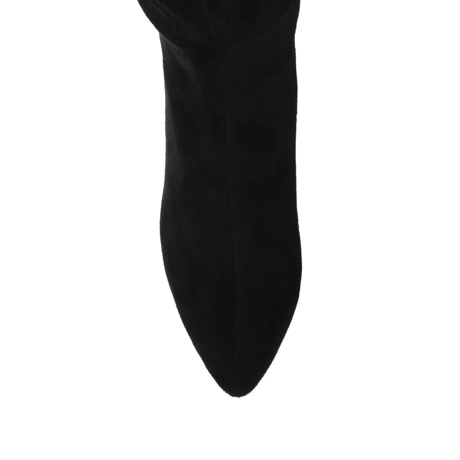 AMEYLIA KNEE-HIGH BOOTS - Black Faux Suede - Image 6