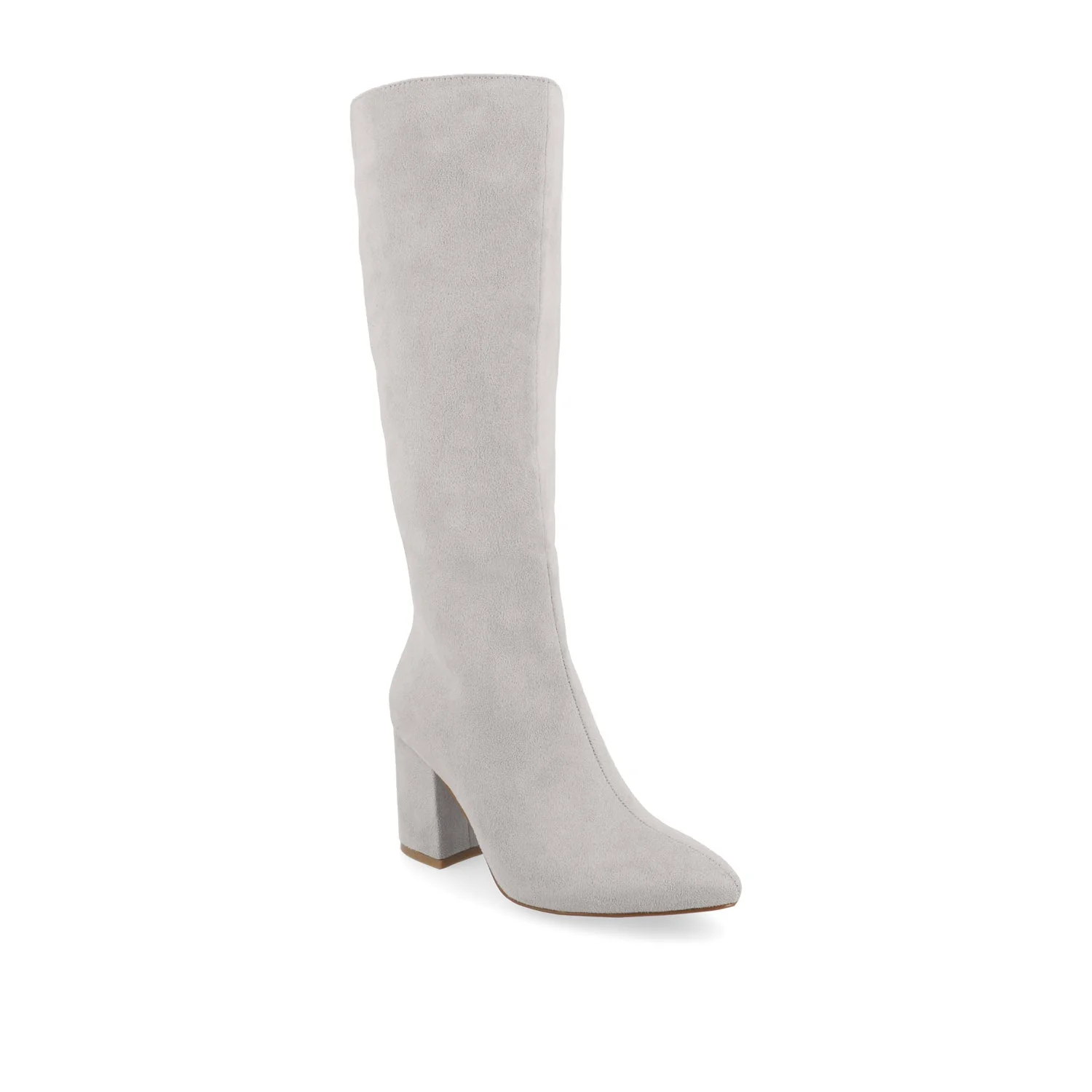 AMEYLIA KNEE-HIGH BOOTS - Grey Faux Suede - Image 2