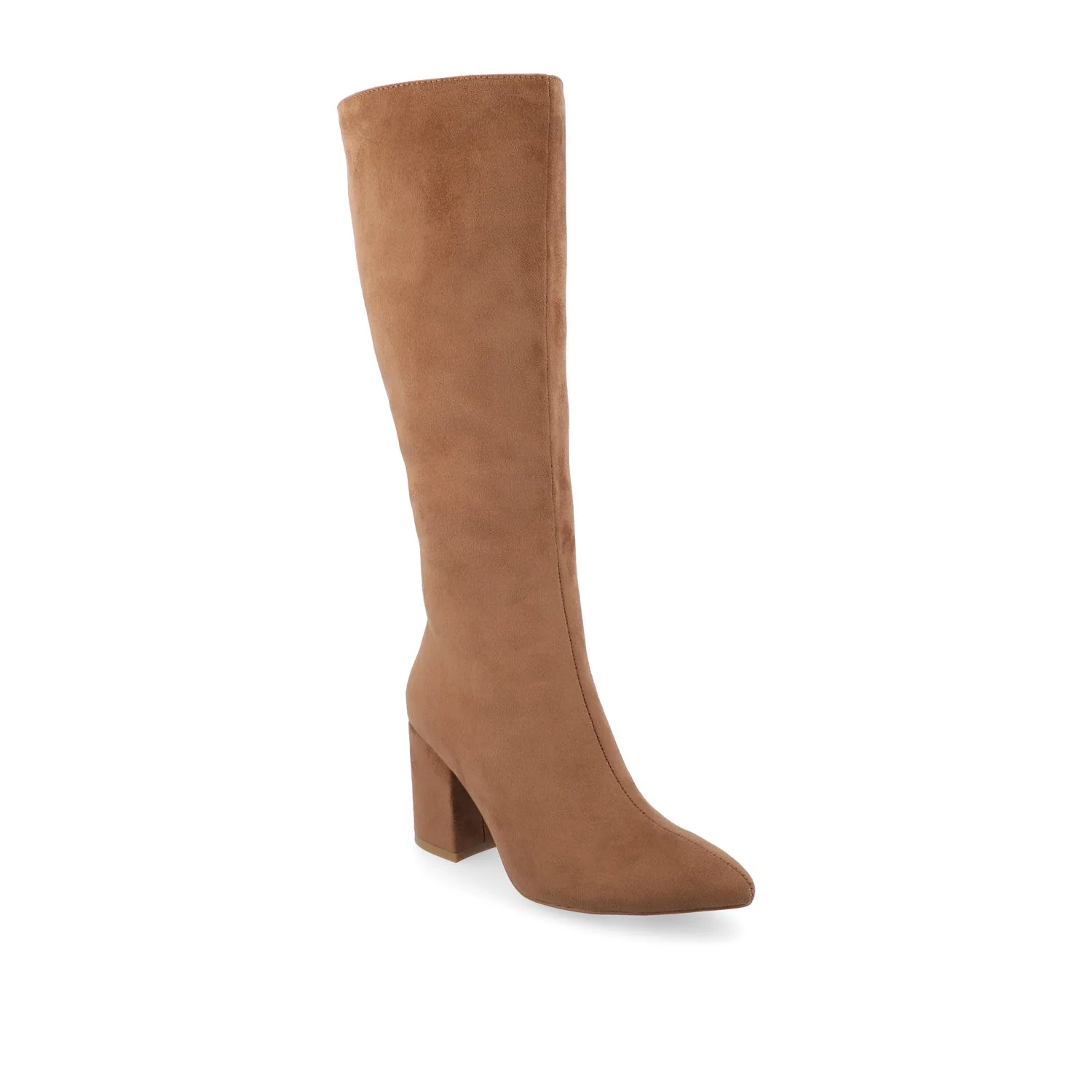 AMEYLIA KNEE-HIGH BOOTS - Tan Faux Suede - Image 2