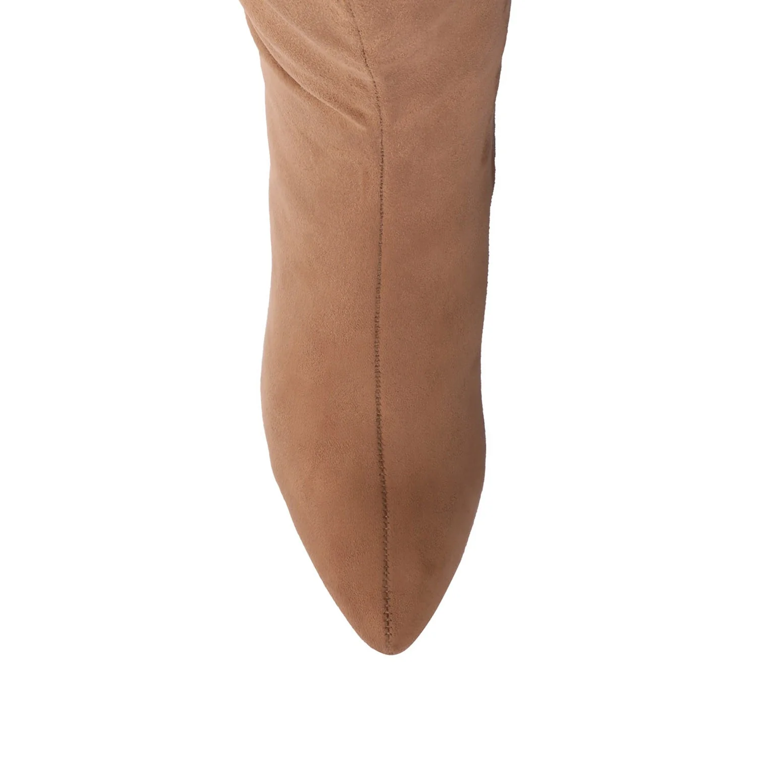AMEYLIA KNEE-HIGH BOOTS - Tan Faux Suede - Image 6