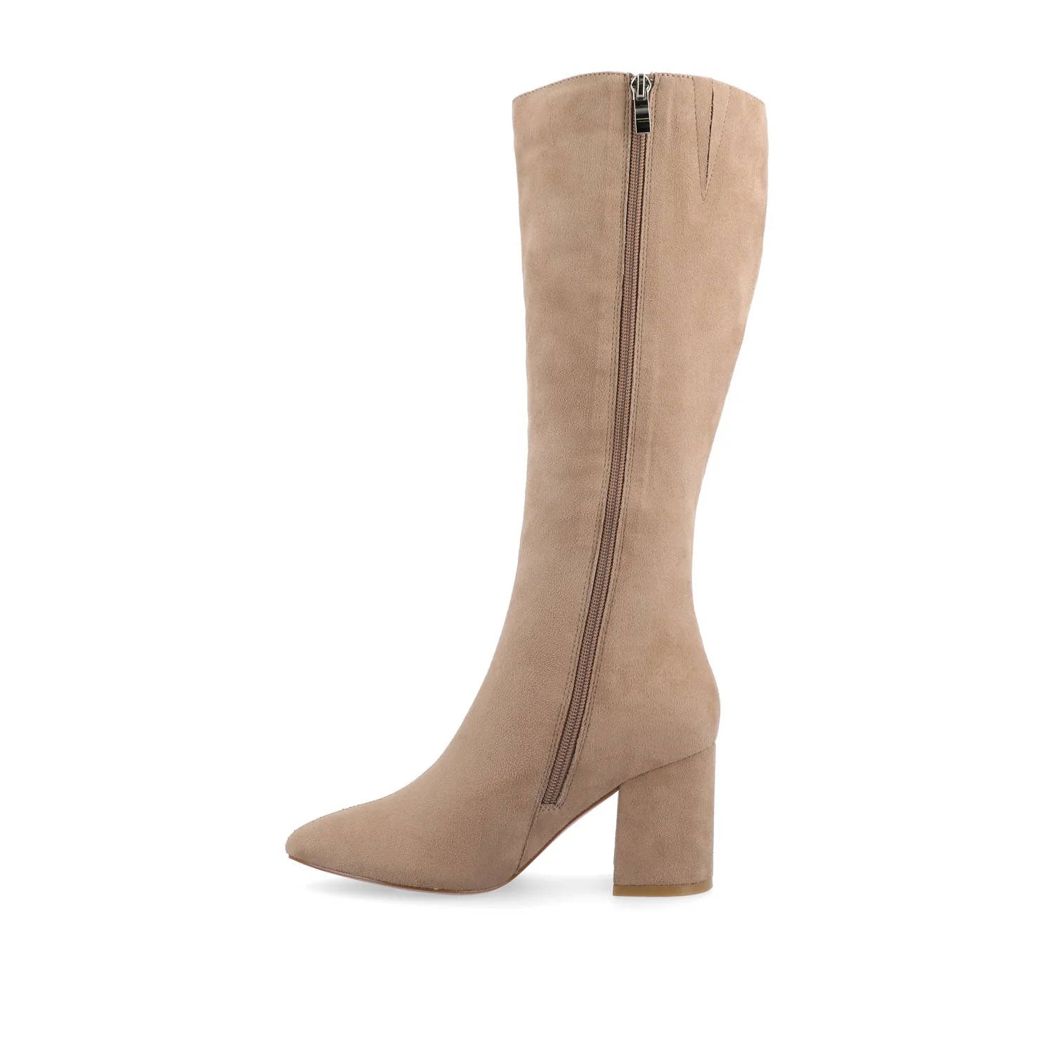 AMEYLIA KNEE-HIGH BOOTS IN WIDE WIDTH & CALF - Beige - Image 3
