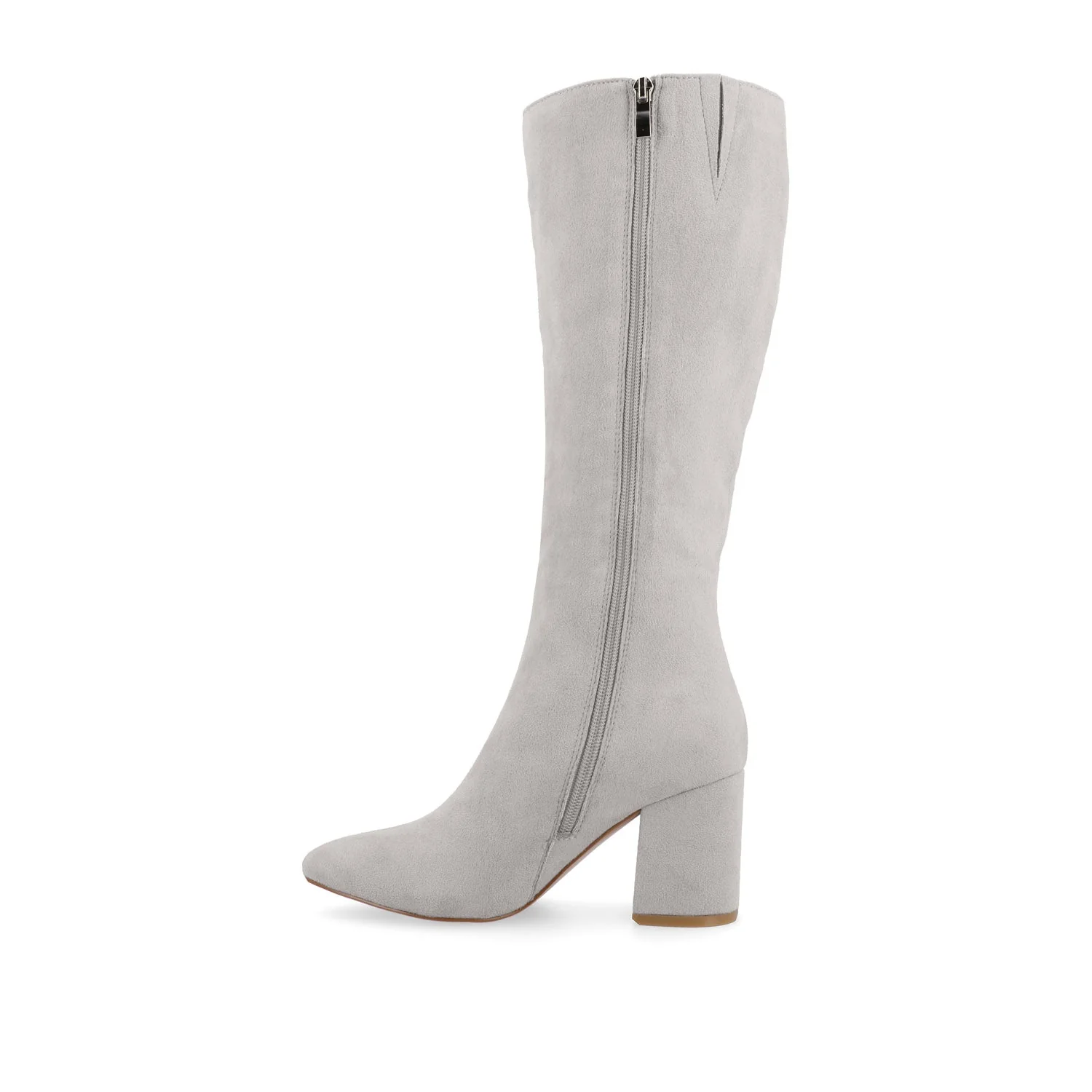 AMEYLIA KNEE-HIGH BOOTS IN WIDE WIDTH & CALF - Grey - Image 3