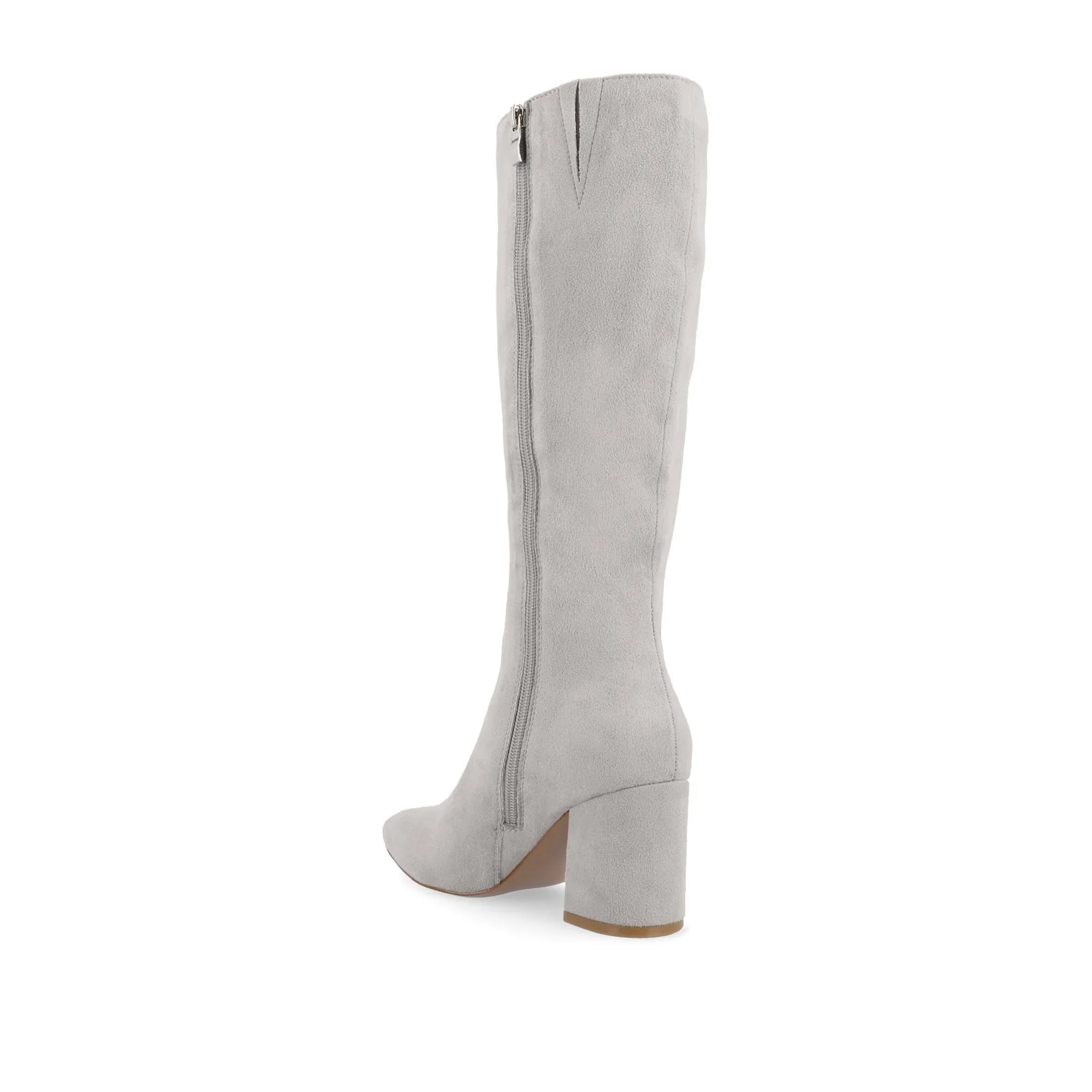 AMEYLIA KNEE-HIGH BOOTS IN WIDE WIDTH & CALF - Grey - Image 4