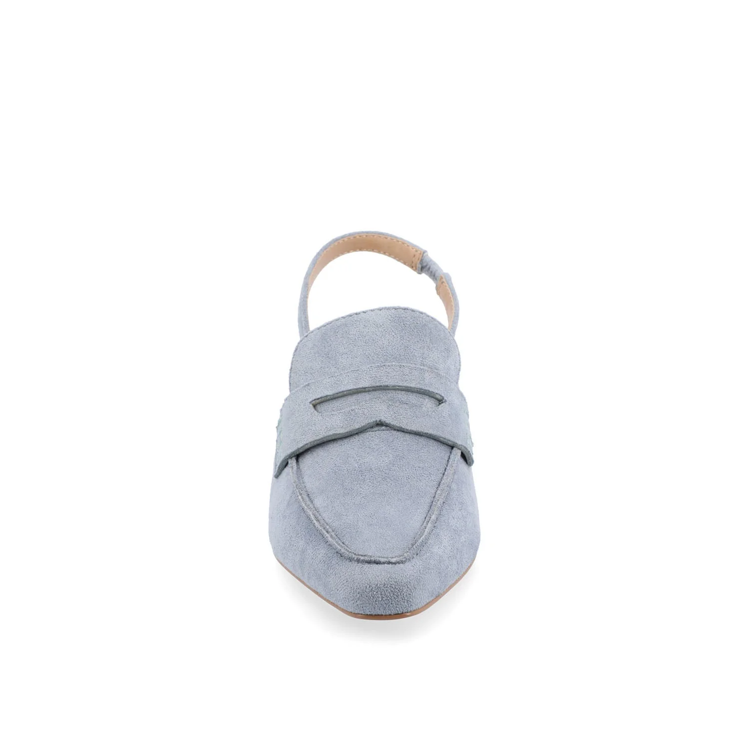 AMORY KITTEN HEEL LOAFERS IN VEGAN LEATHER - Blue - Image 5