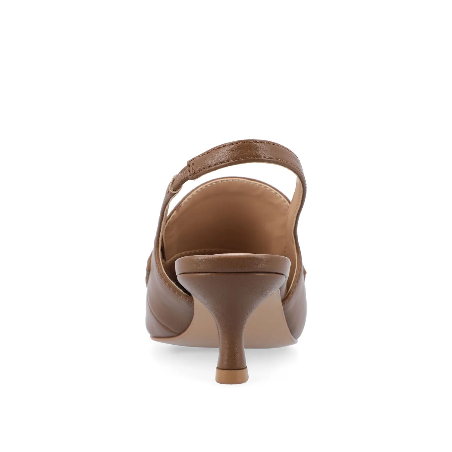 AMORY KITTEN HEEL LOAFERS IN VEGAN LEATHER - Brown - Image 7