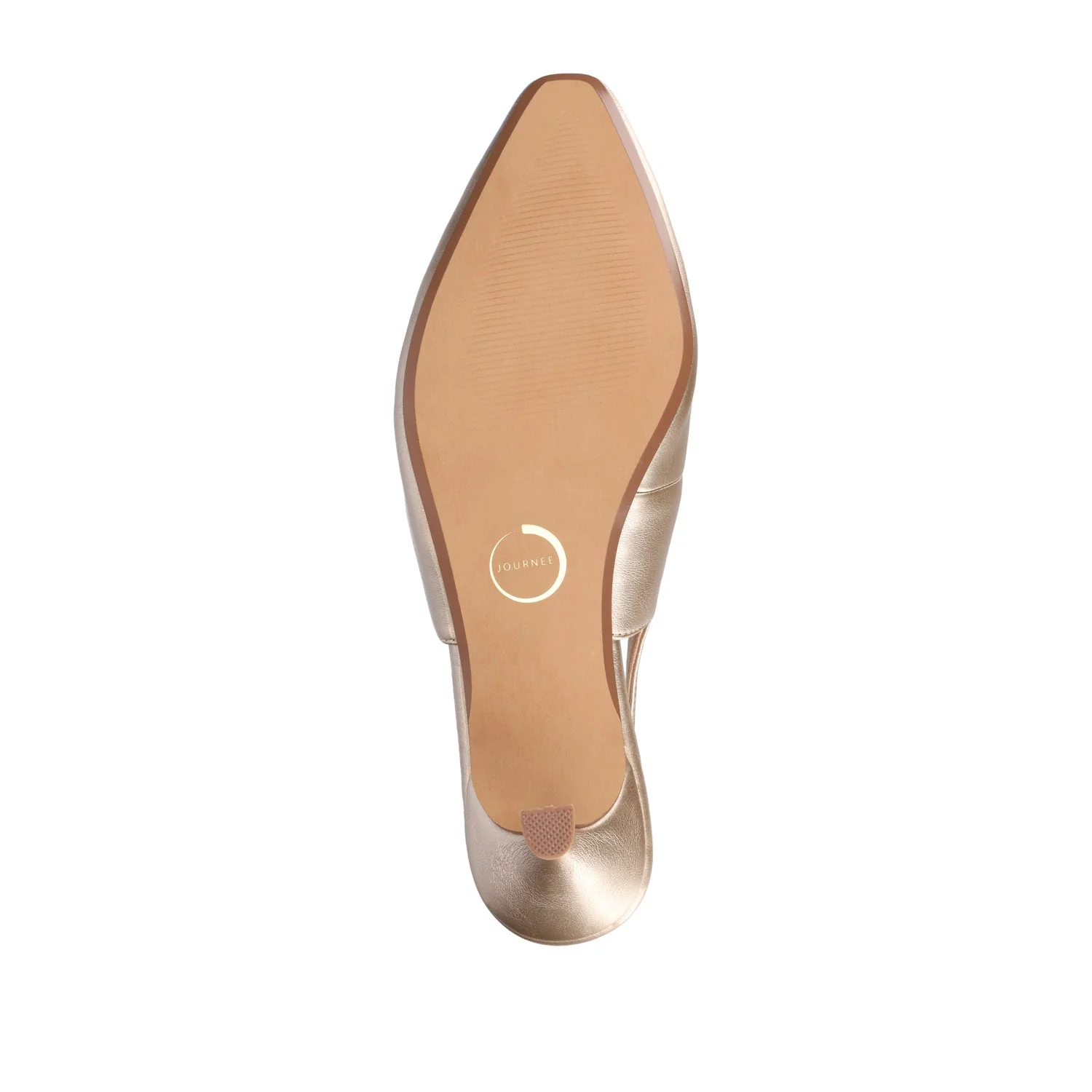 AMORY KITTEN HEEL LOAFERS IN VEGAN LEATHER - Champagne - Image 8