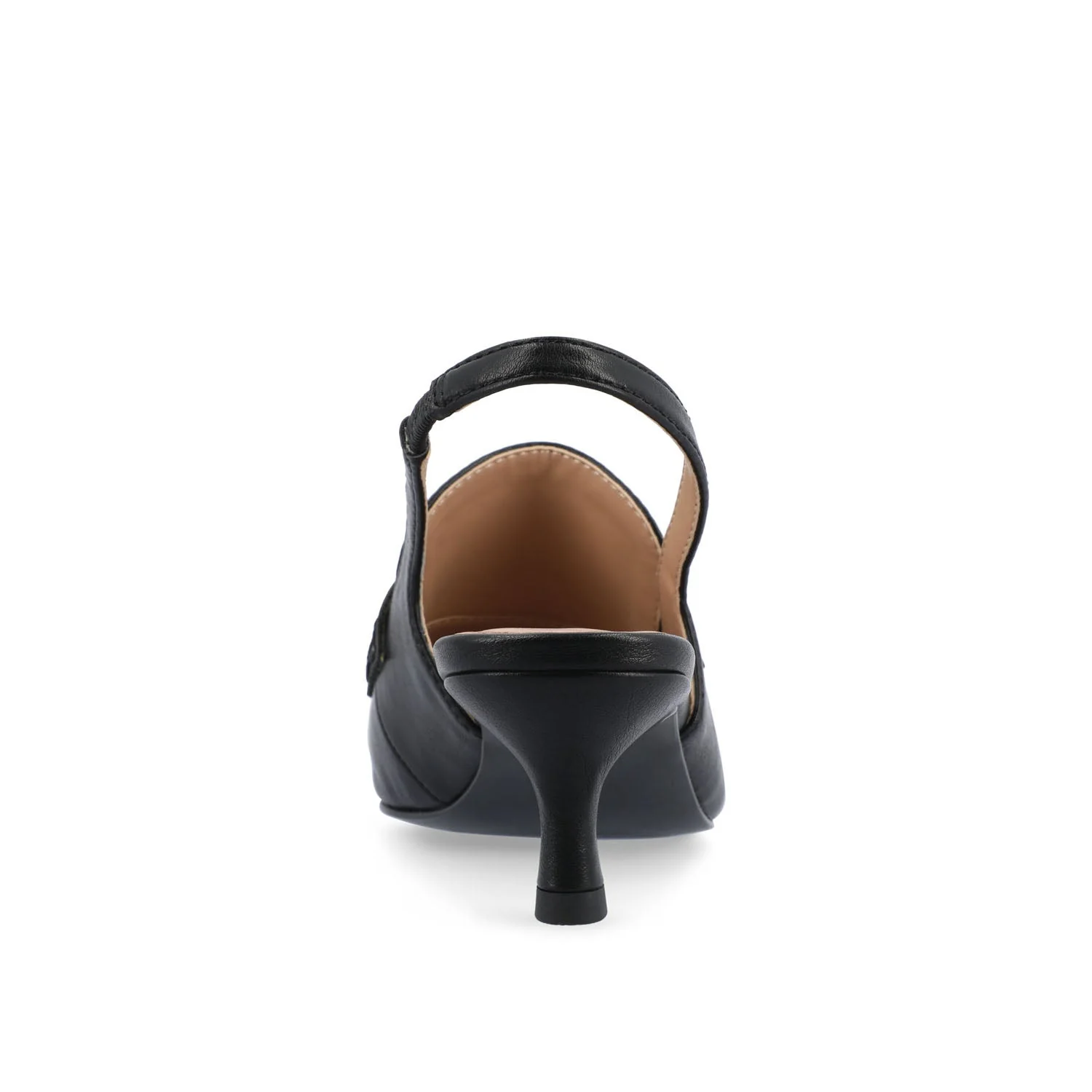 AMORY KITTEN HEEL LOAFERS IN VEGAN LEATHER IN WIDE - Black - Image 7