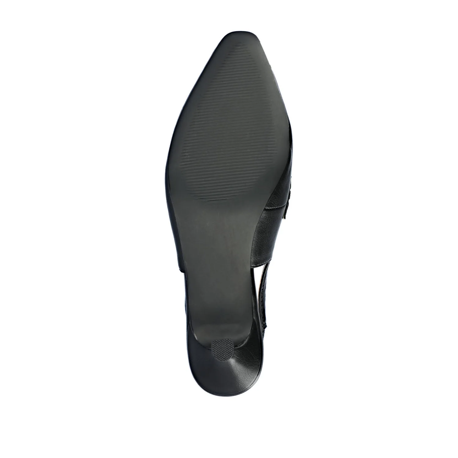 AMORY KITTEN HEEL LOAFERS IN VEGAN LEATHER IN WIDE - Black - Image 8