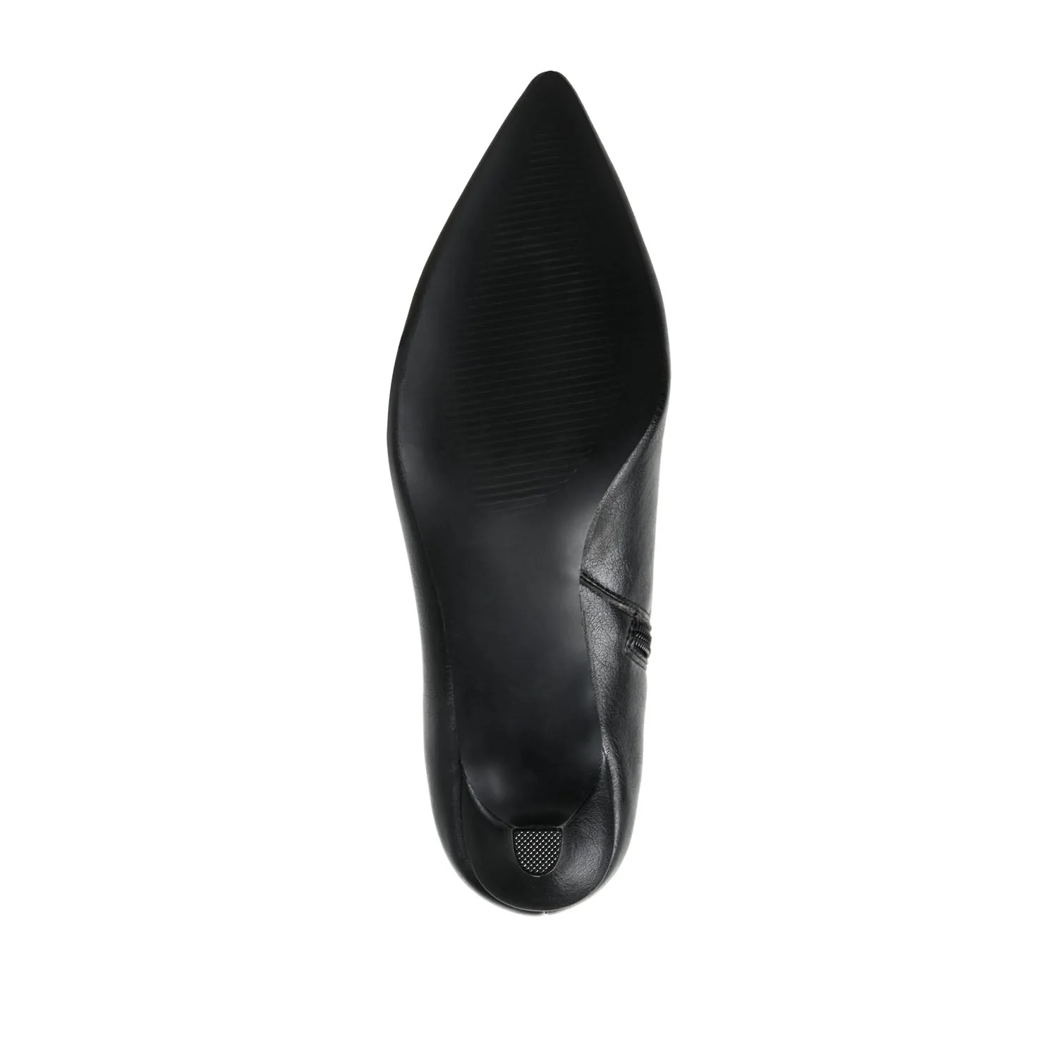 ARELY POINTED TOE BOOTIES IN VEGAN LEATHER - Black PU - Image 8
