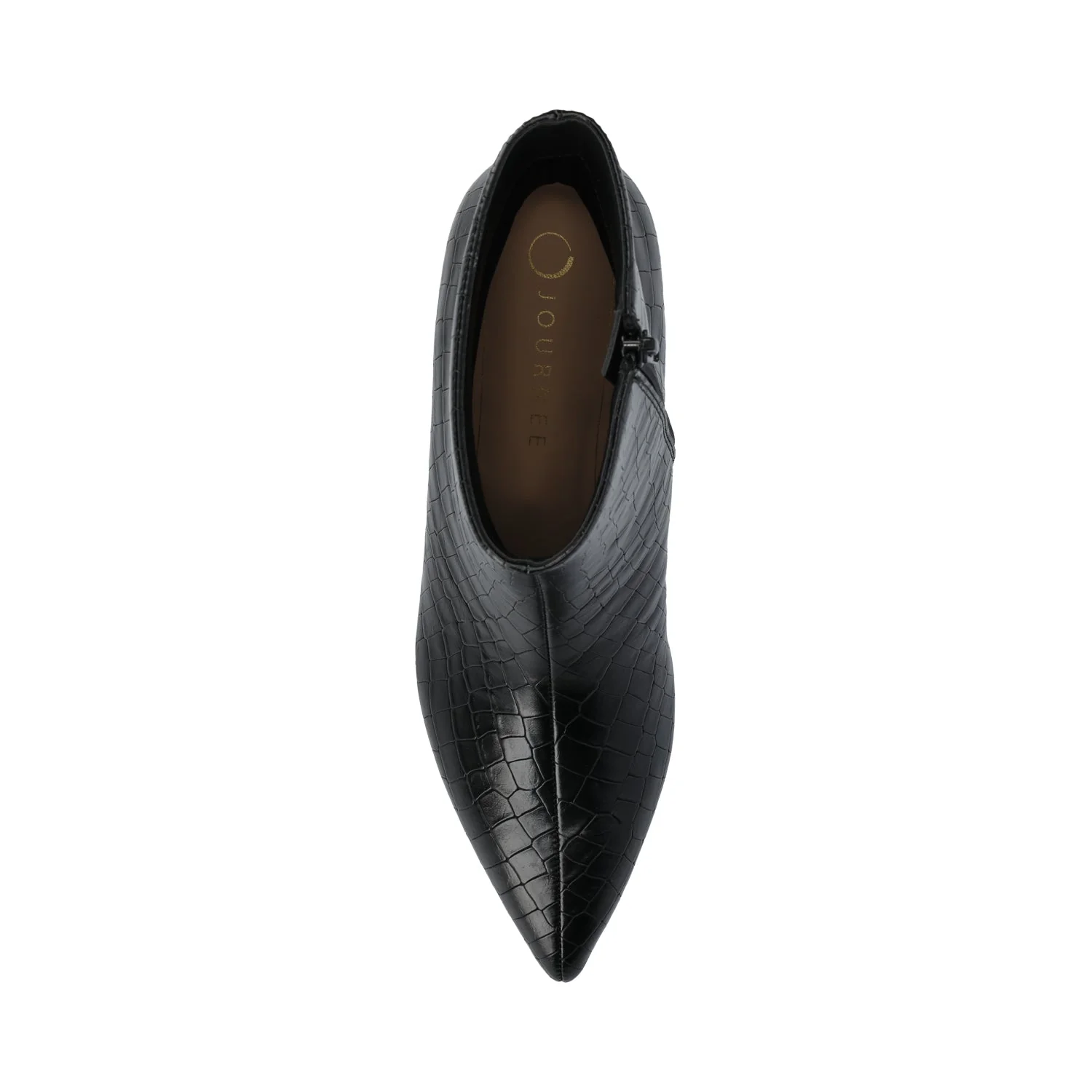 ARELY POINTED TOE BOOTIES - Black Croco - Image 4