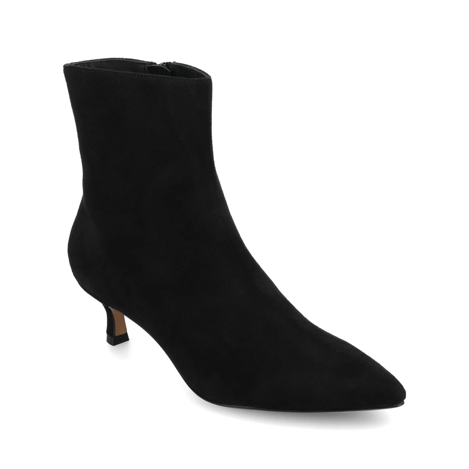 ARELY POINTED TOE BOOTIES IN WIDE - Black Suede - Image 2