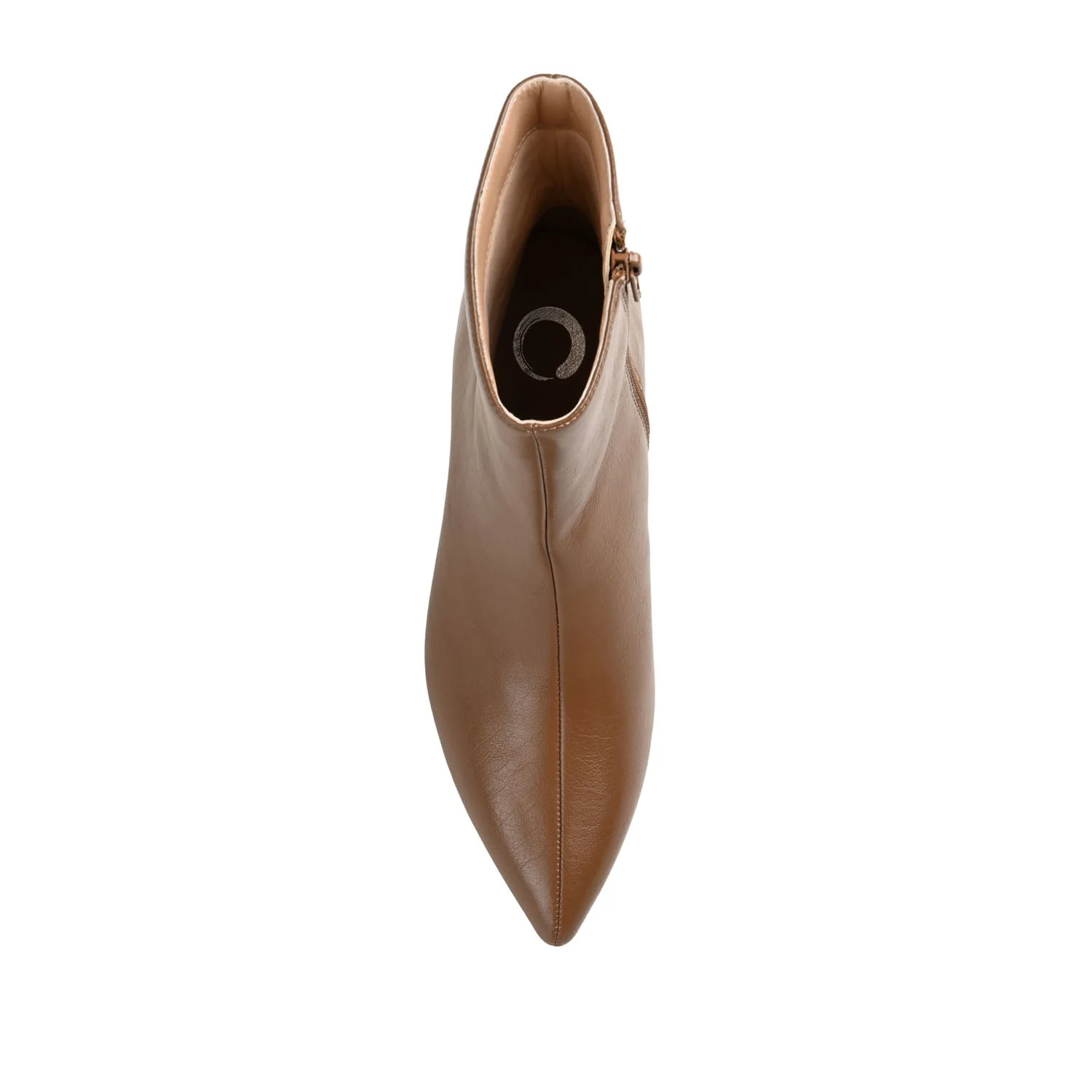 ARELY POINTED TOE BOOTIES IN WIDE - Brown PU - Image 6