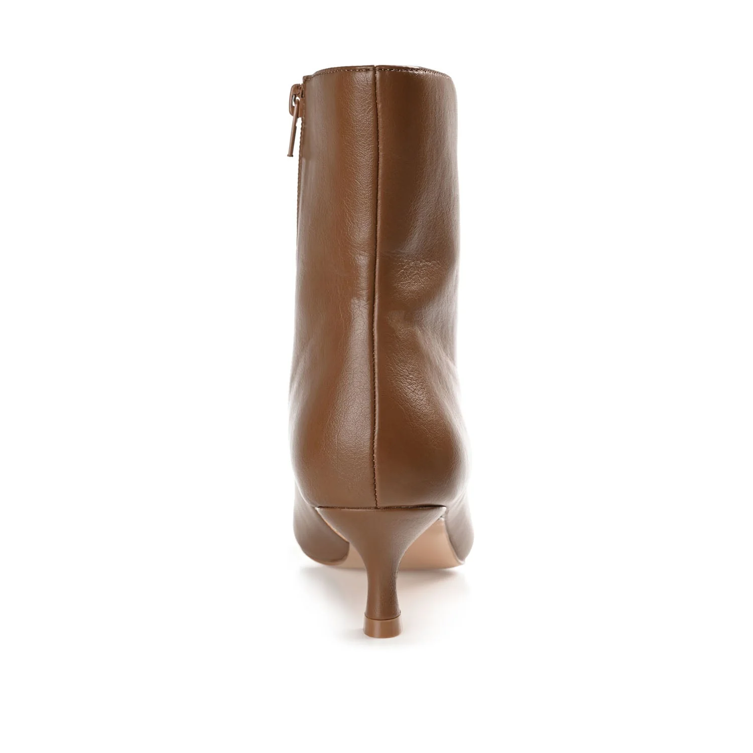 ARELY POINTED TOE BOOTIES IN WIDE - Brown PU - Image 7