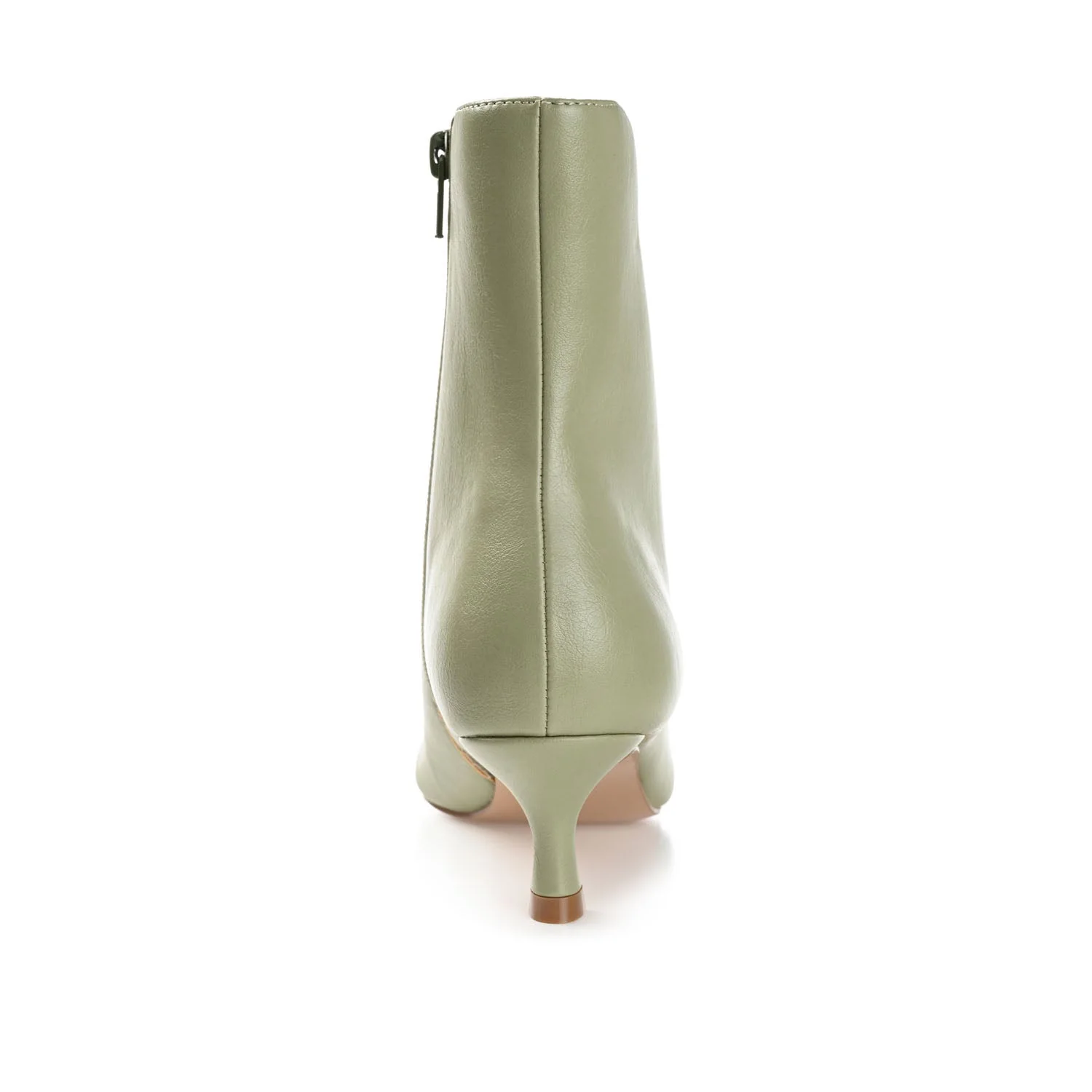 ARELY POINTED TOE BOOTIES IN WIDE - Green PU - Image 7