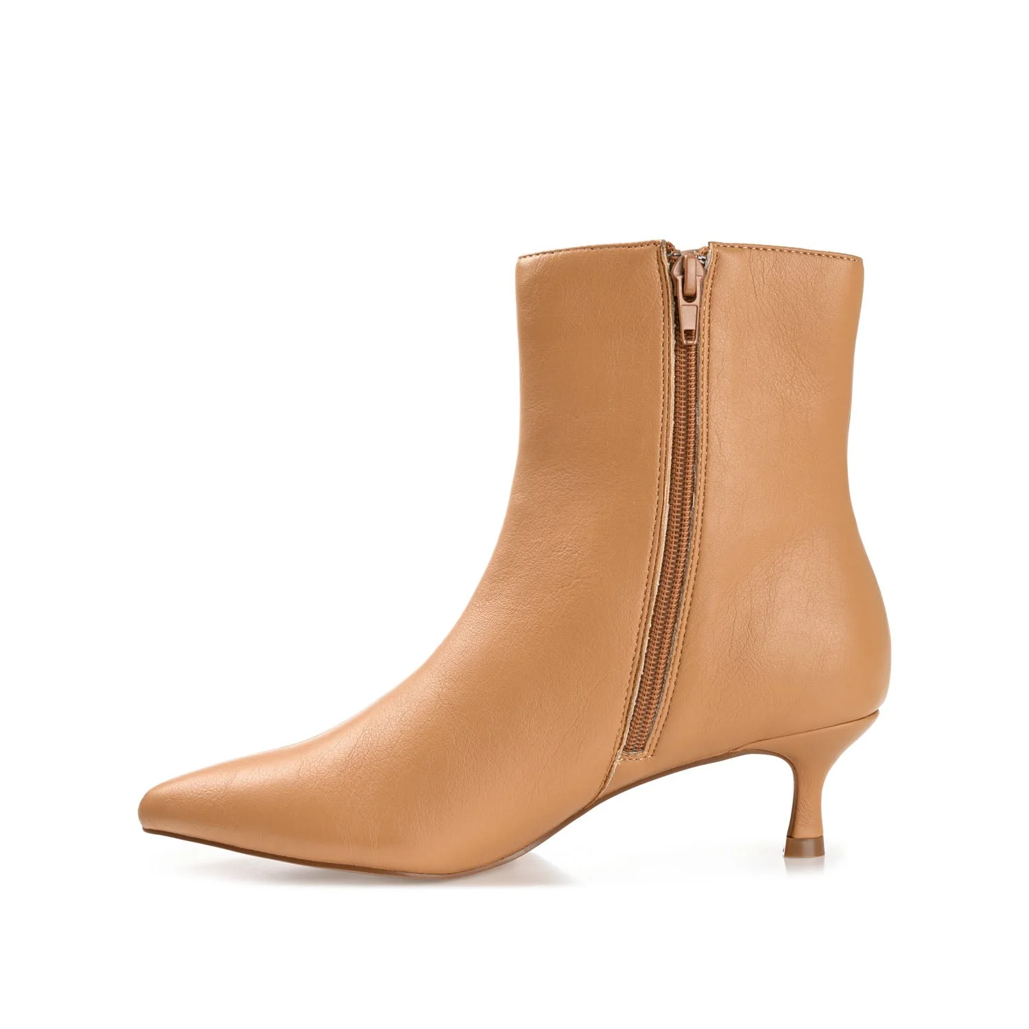 ARELY POINTED TOE BOOTIES IN WIDE - Tan PU - Image 3