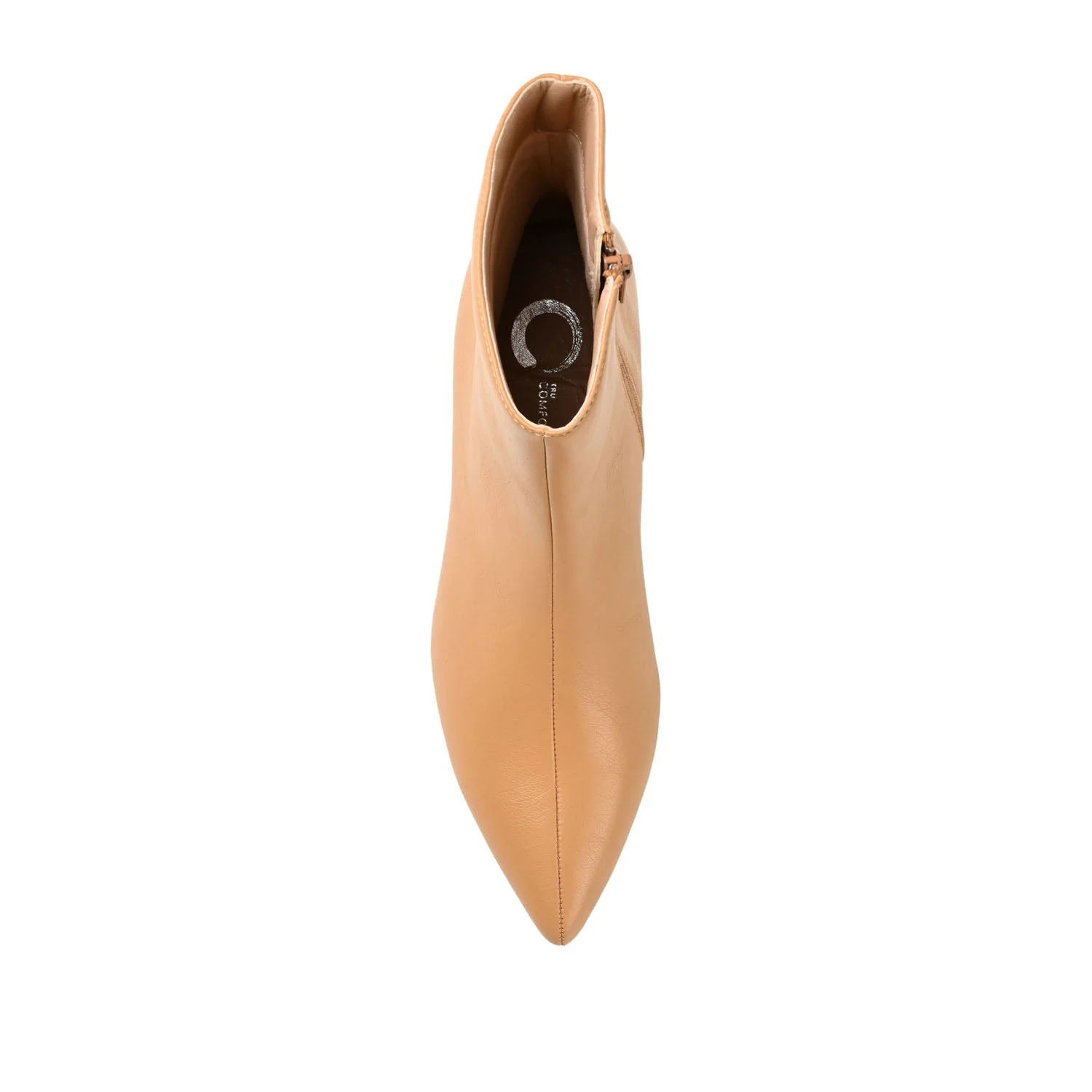 ARELY POINTED TOE BOOTIES IN WIDE - Tan PU - Image 6