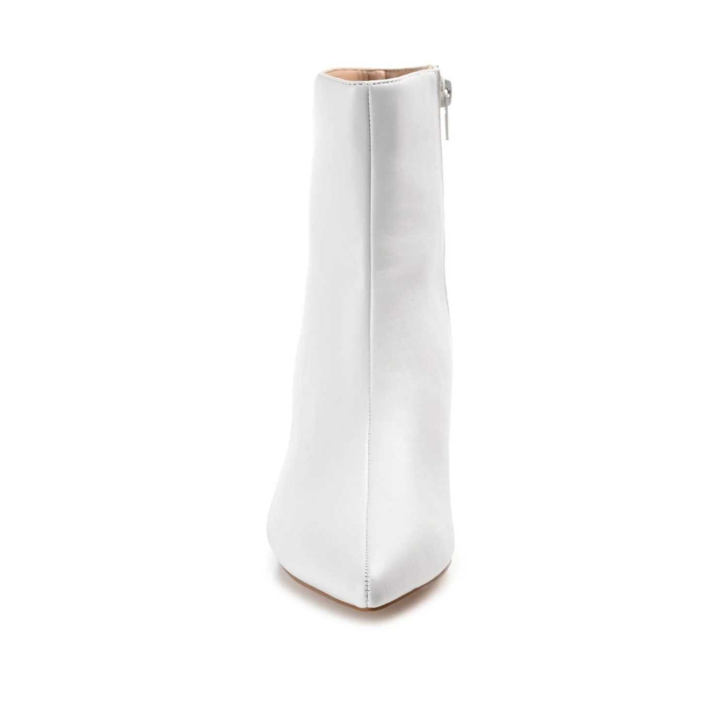 ARELY POINTED TOE BOOTIES IN WIDE - White PU - Image 6