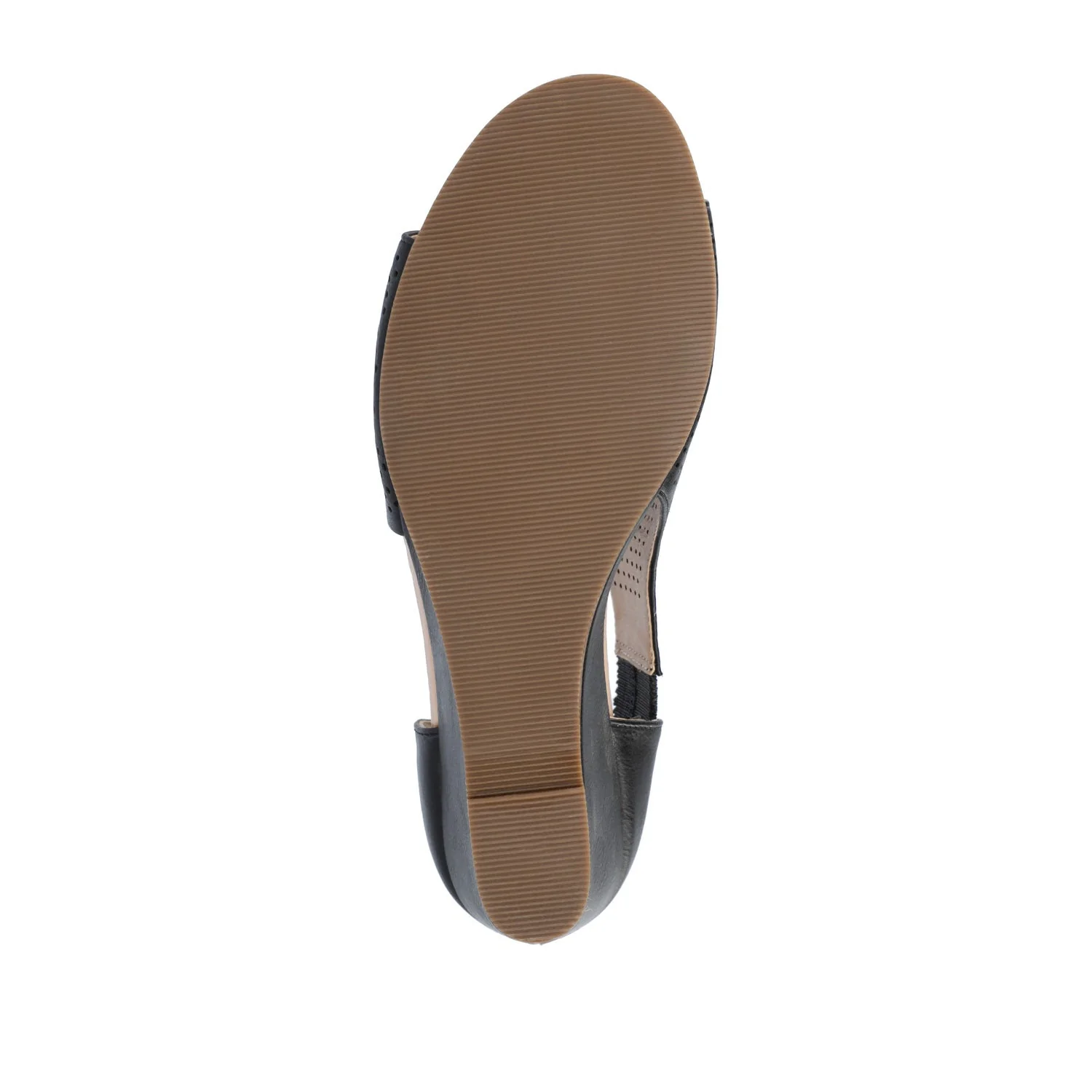 ARETHA WEDGE HEEL SANDALS IN VEGAN LEATHER - Black PU - Image 8