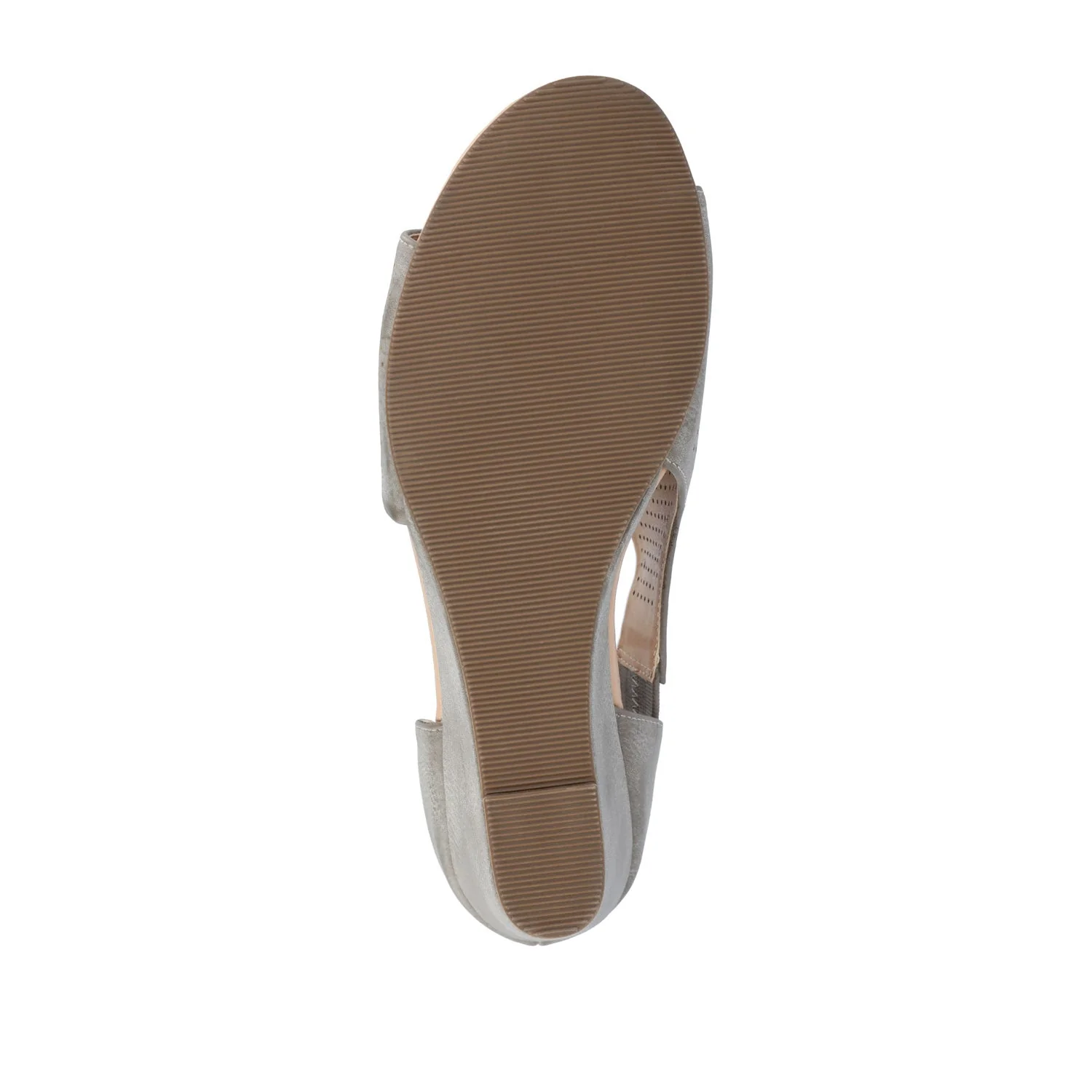 ARETHA WEDGE HEEL SANDALS IN VEGAN LEATHER - Grey PU - Image 8