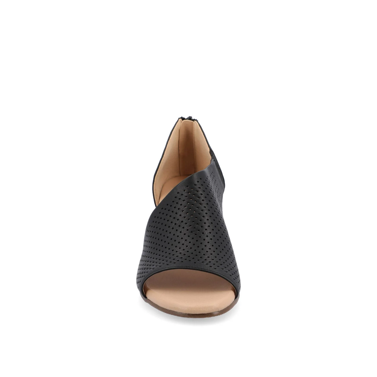 ARETHA WEDGE HEEL SANDALS IN WIDE - Black PU - Image 5