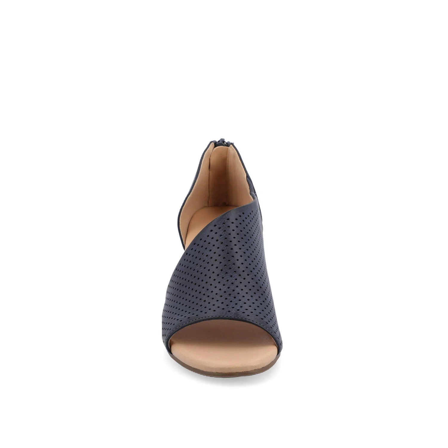 ARETHA WEDGE HEEL SANDALS IN WIDE - Blue PU - Image 5