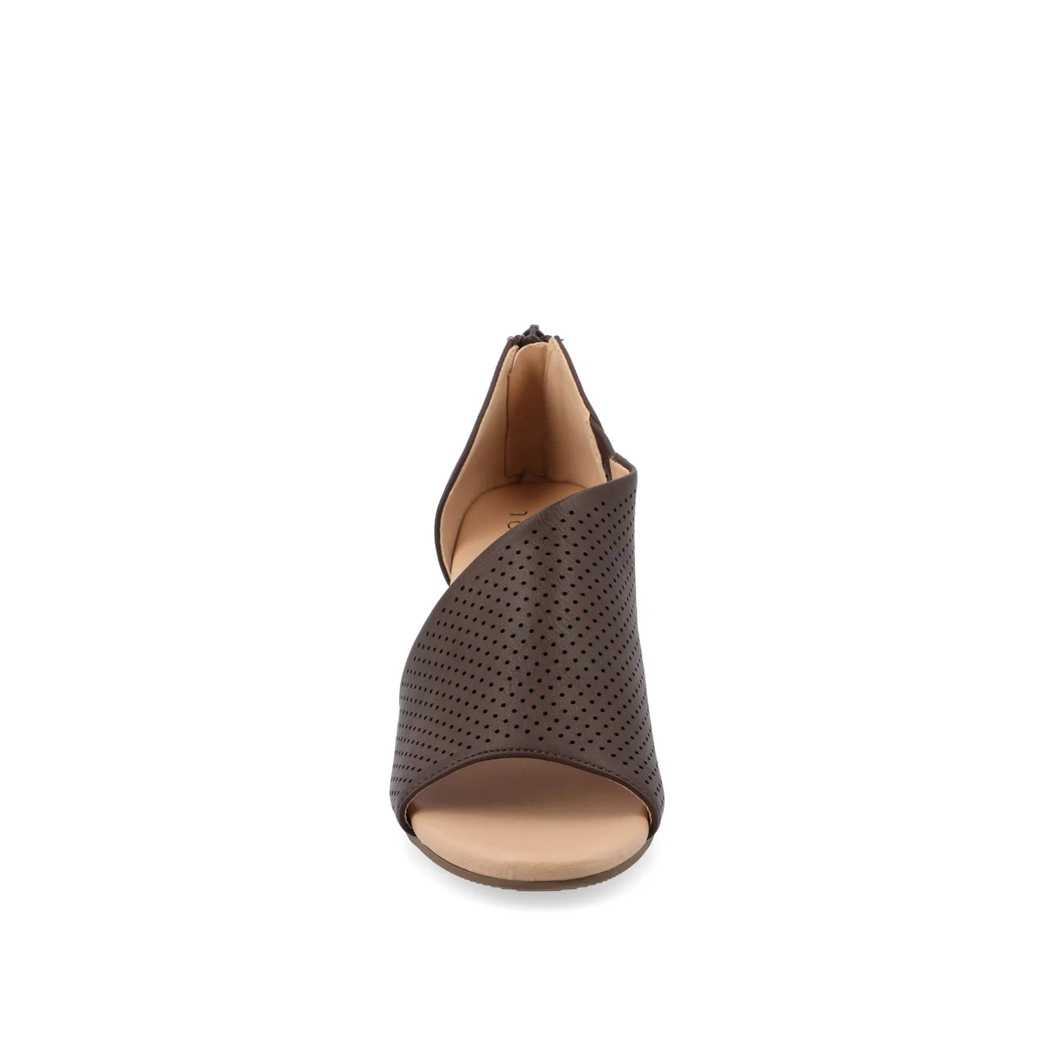 ARETHA WEDGE HEEL SANDALS IN WIDE - Brown PU - Image 5