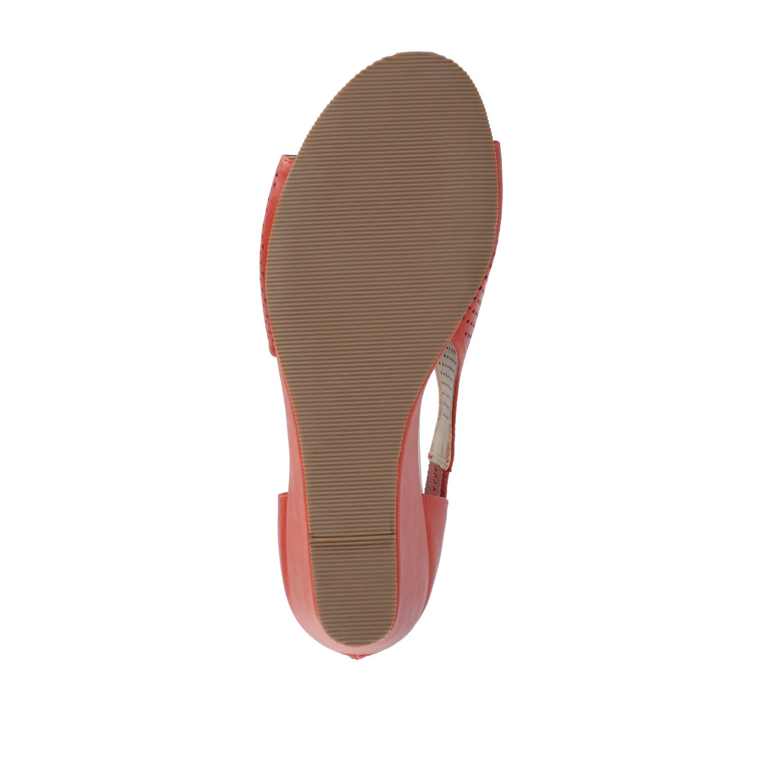 ARETHA WEDGE HEEL SANDALS IN WIDE - Rust PU - Image 7