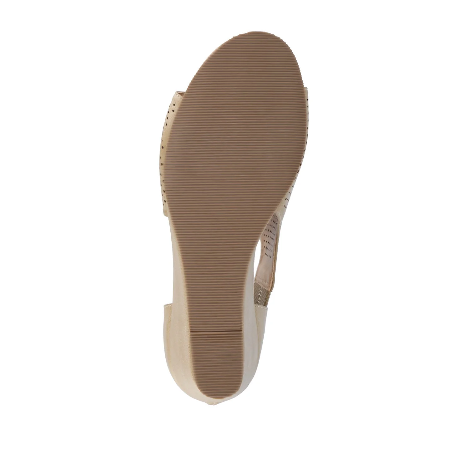 ARETHA WEDGE HEEL SANDALS IN WIDE - Tan PU - Image 8