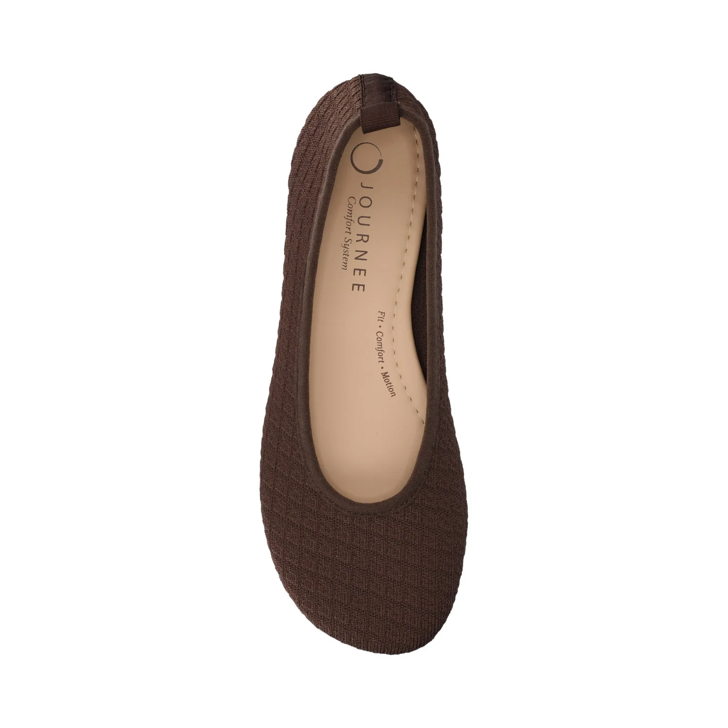 ARIA KNIT FLATS - Chocolate - Image 4