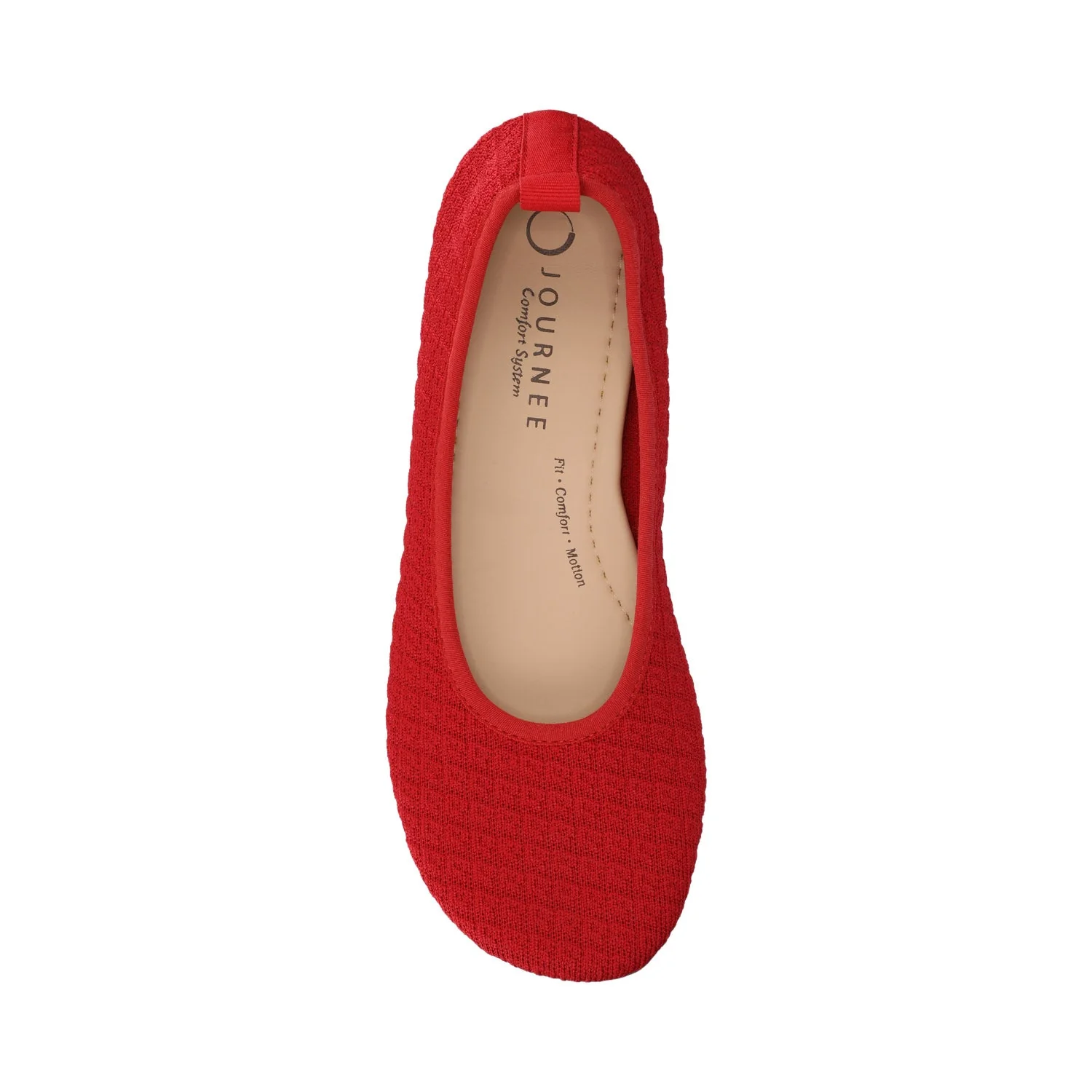 ARIA KNIT FLATS - Red - Image 4
