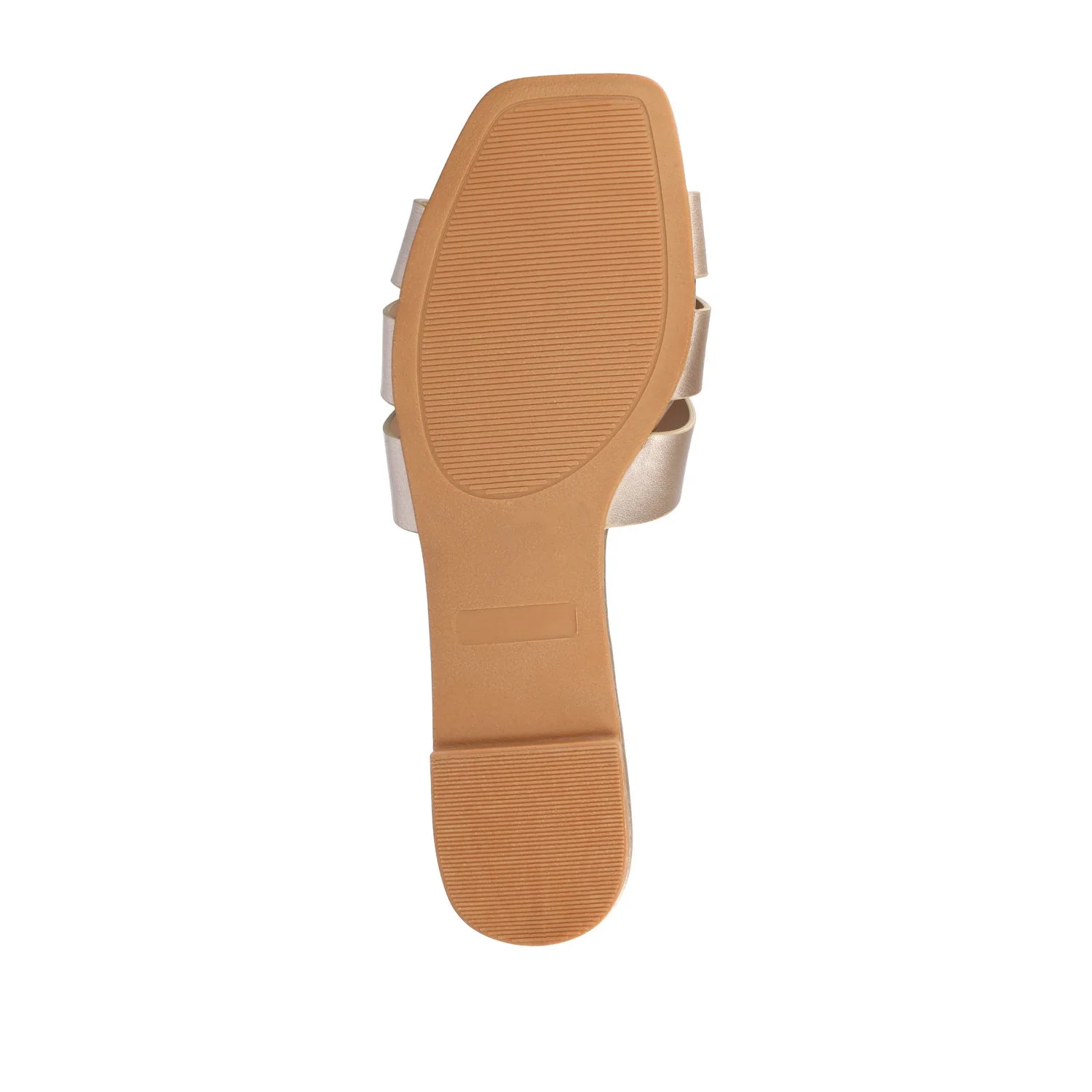 ARRINA SLIDE SANDALS IN BASIC PATENT - Champagne PU - Image 8