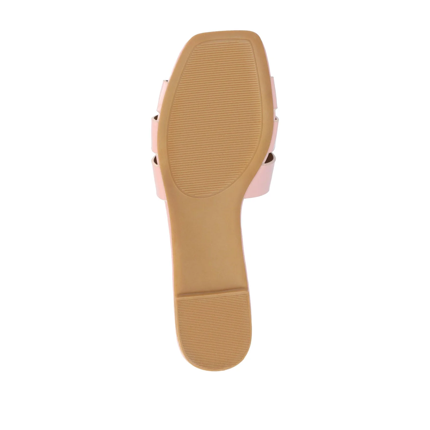 ARRINA STATEMENT PATENT SLIDE SANDALS IN WIDE - Blush Patent - Image 8