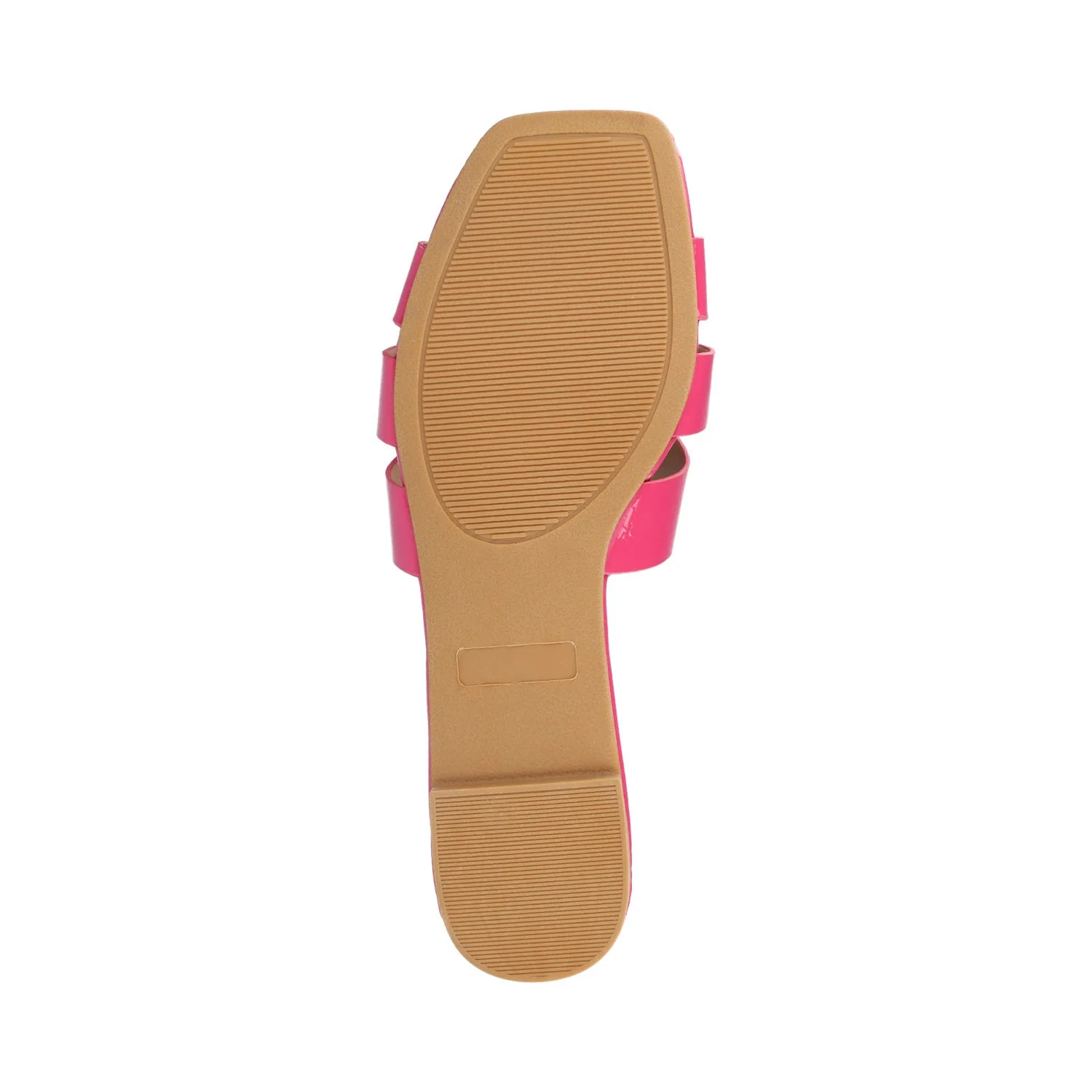 ARRINA STATEMENT PATENT SLIDE SANDALS IN WIDE - Hot Pink Patent - Image 5