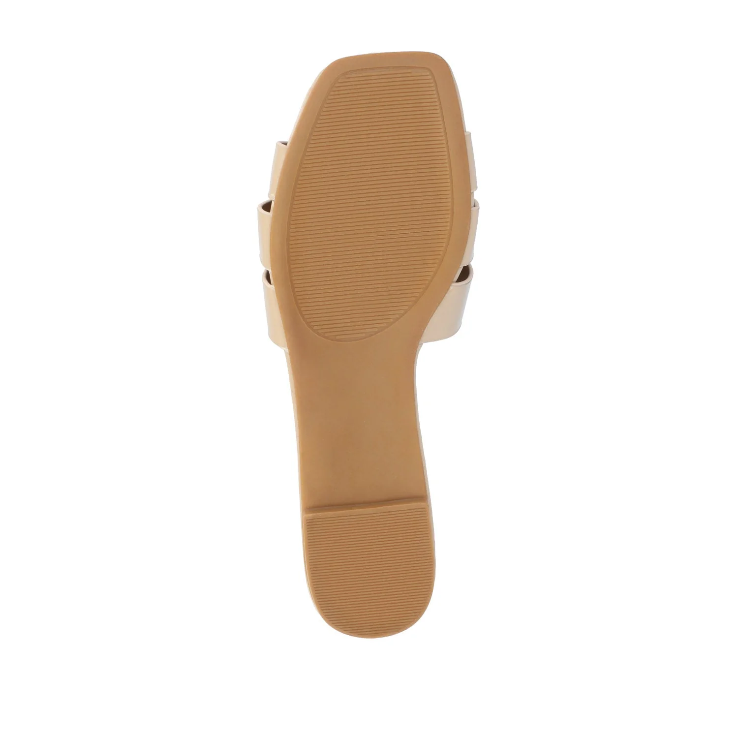 ARRINA SLIDE SANDALS IN BASIC PATENT - Nude Patent - Image 9