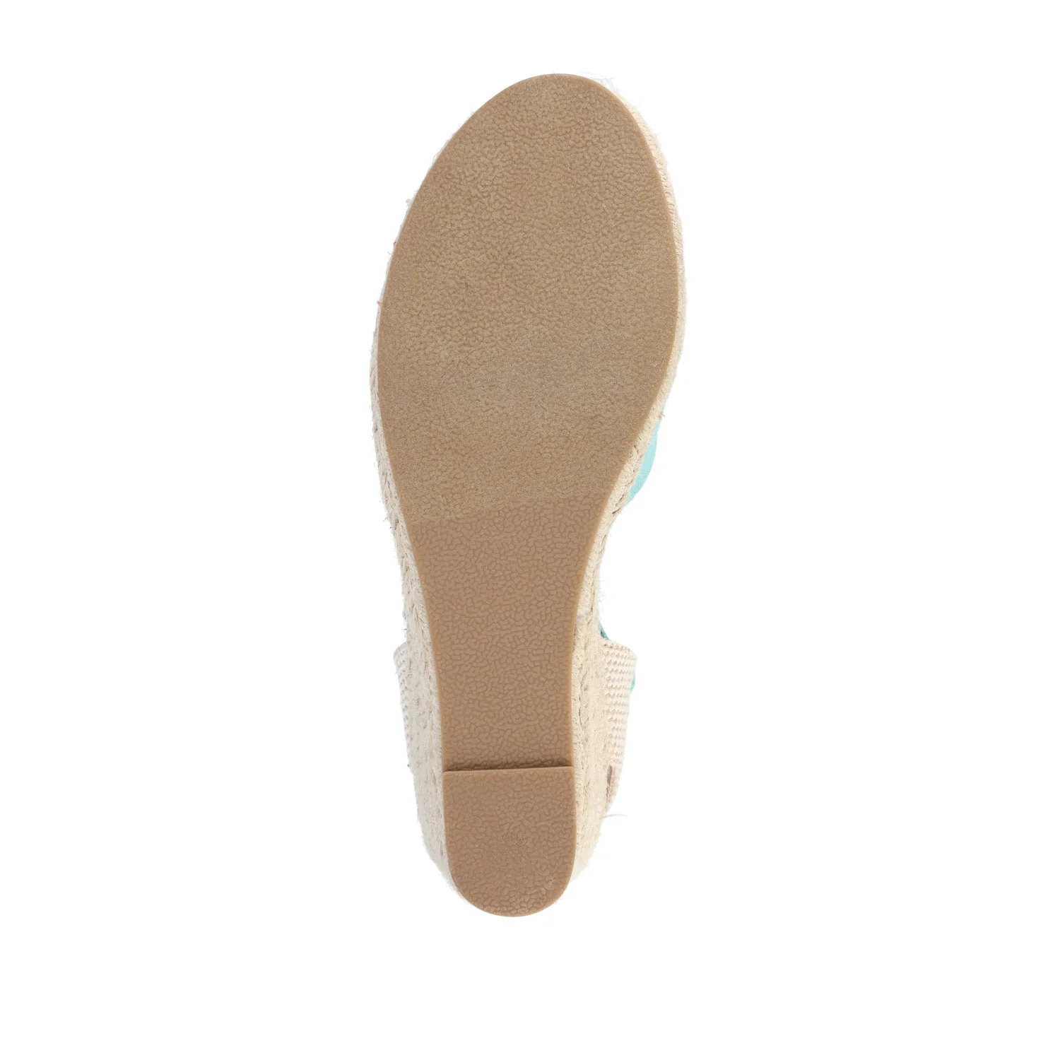 ASHLYN ESPADRILLE WEDGE SANDALS IN WIDE - Teal Fabric - Image 8