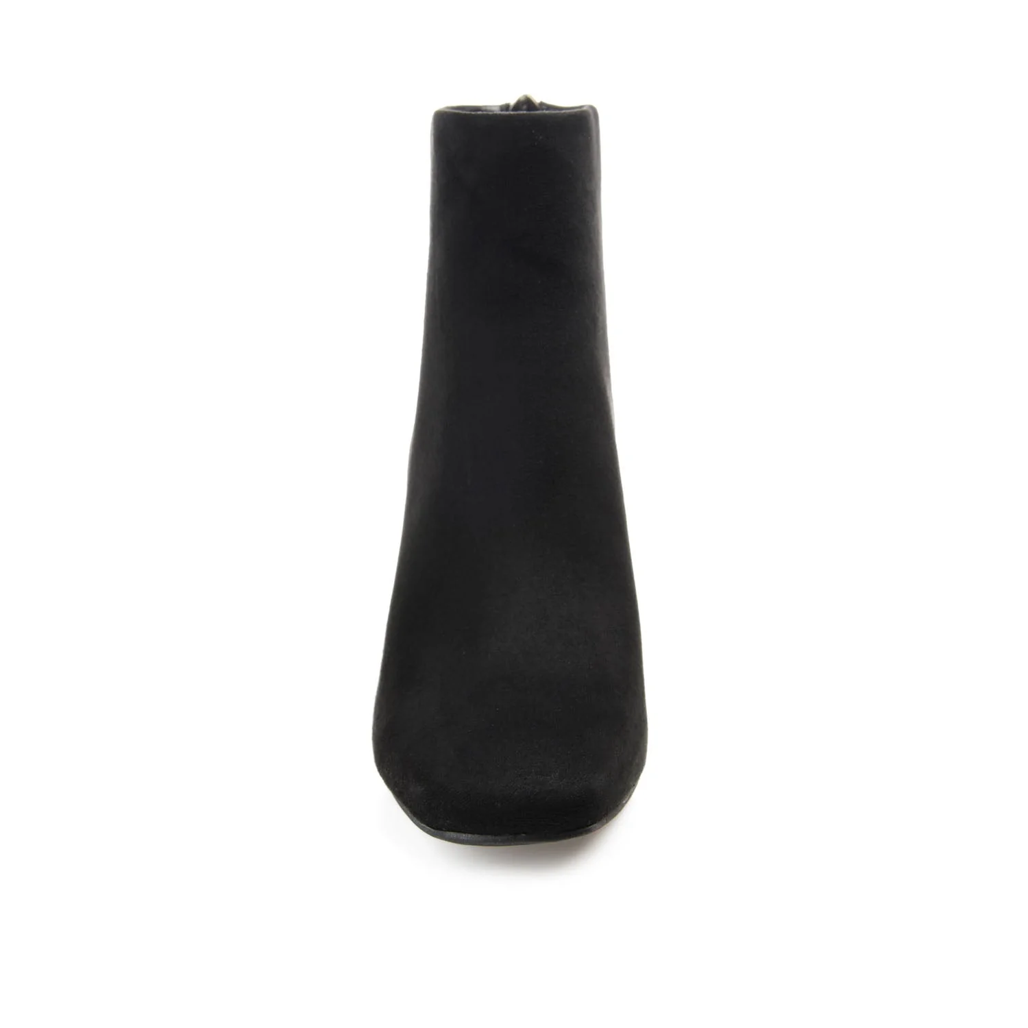 AUDRINA BLOCK HEELED BOOTIES IN VEGAN LEATHER - Black - Image 5