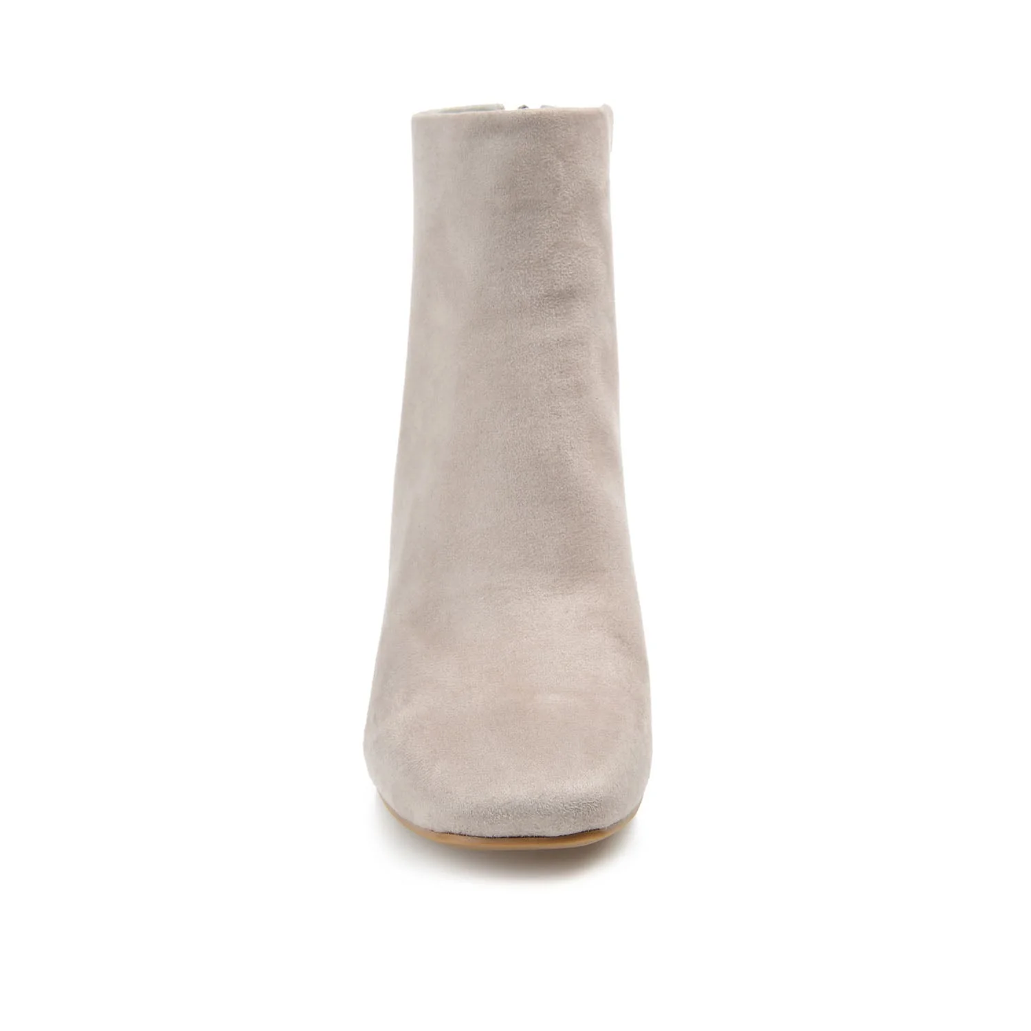 AUDRINA BLOCK HEELED BOOTIES IN VEGAN LEATHER - Grey - Image 5