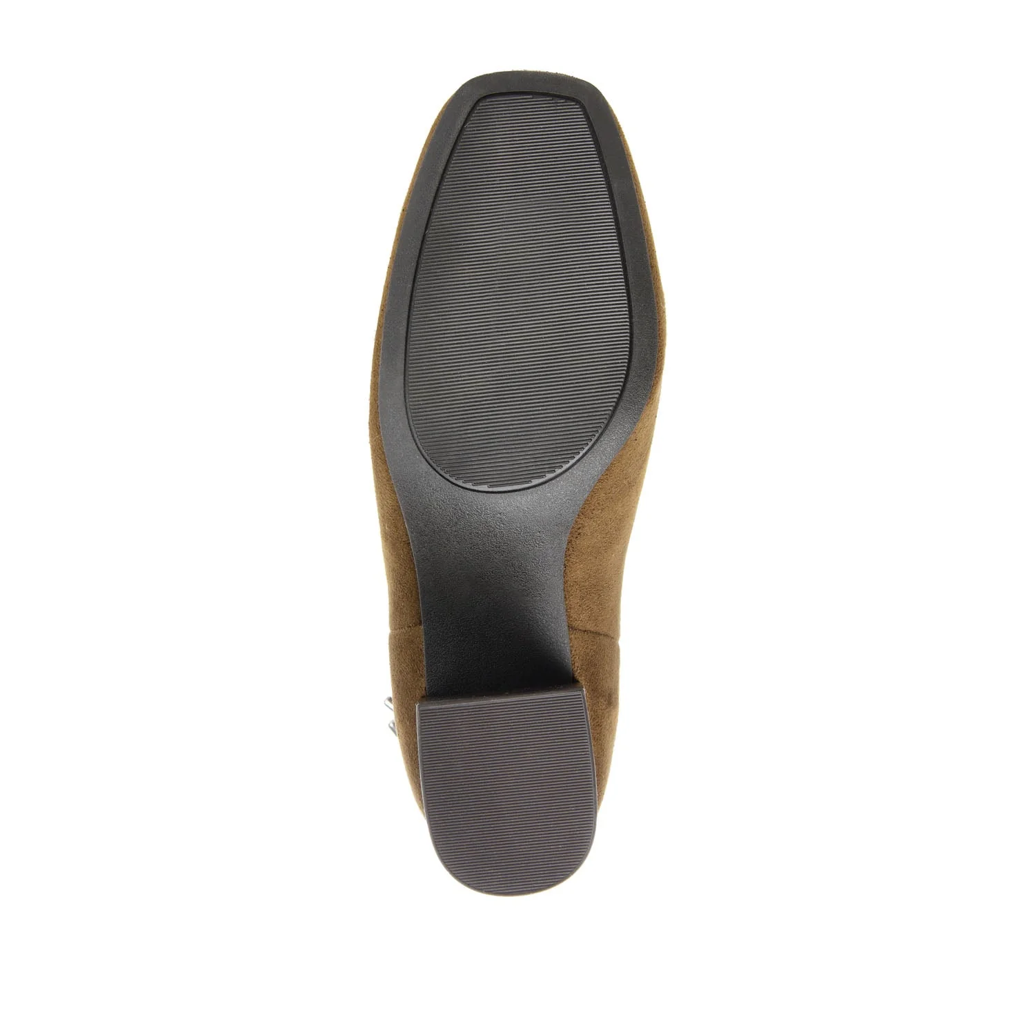 AUDRINA BLOCK HEELED BOOTIES IN VEGAN LEATHER - Olive - Image 8