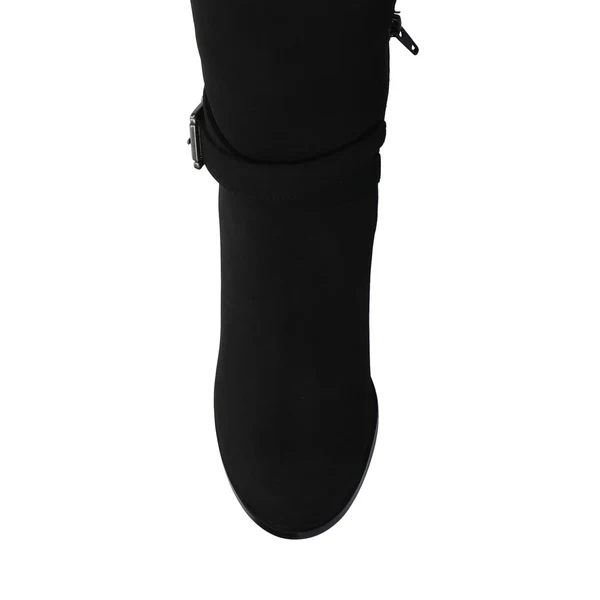 AVALONN KNEE HIGH DRESS BOOTS - Black Suede - Image 5