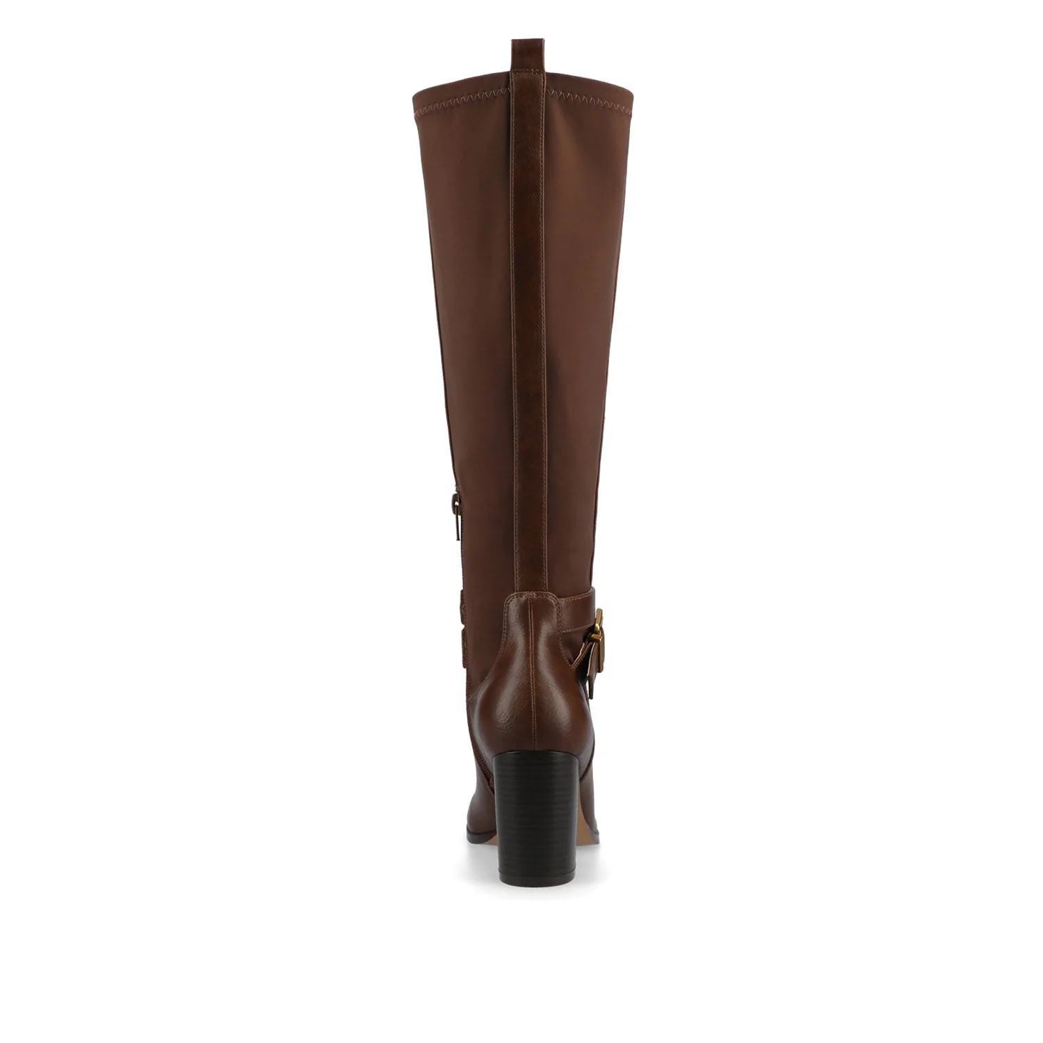 AVALONN KNEE HIGH DRESS BOOTS IN EXTRA WIDE CALF - Chocolate - Image 6