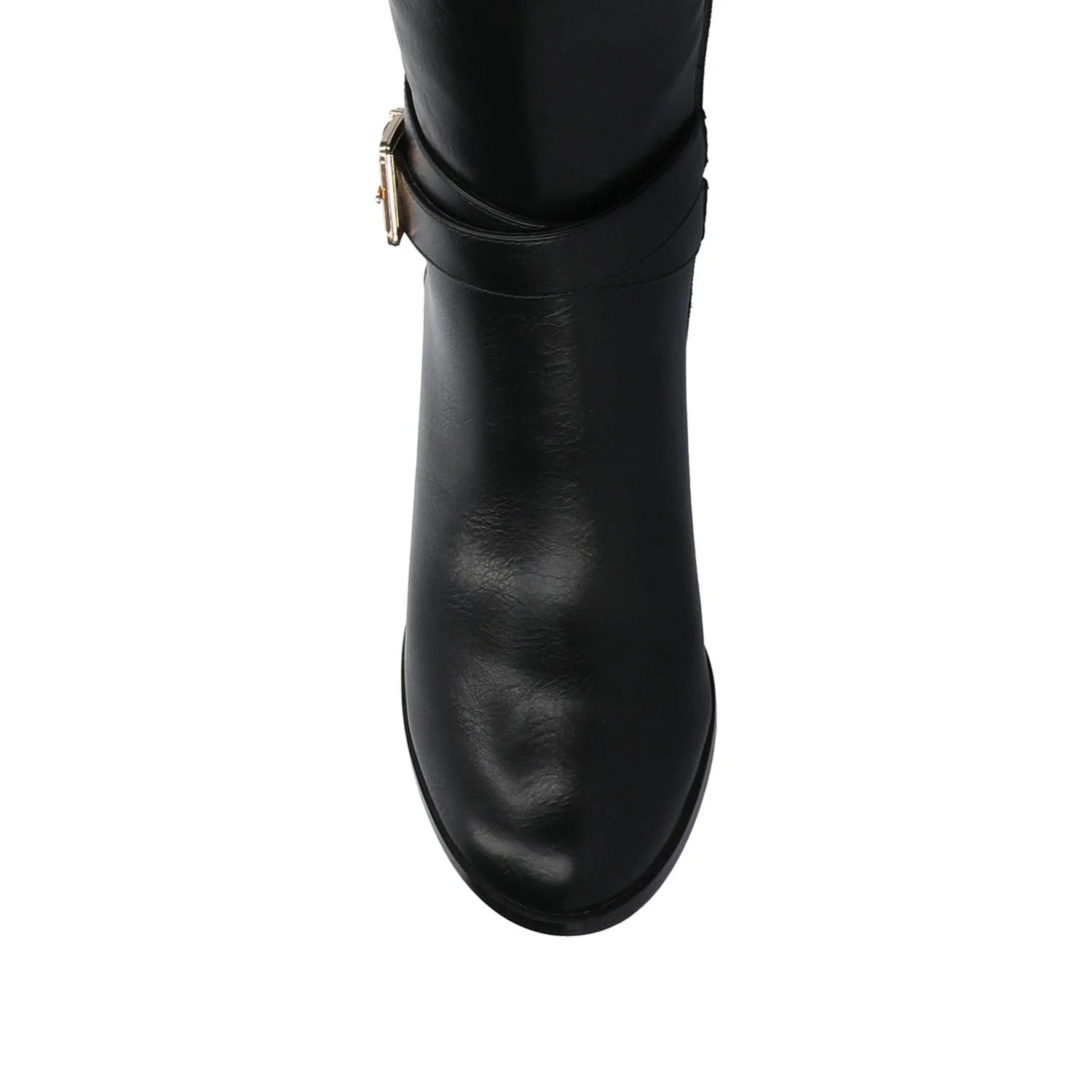 AVALONN KNEE HIGH DRESS BOOTS IN WIDE CALF - Black - Image 4